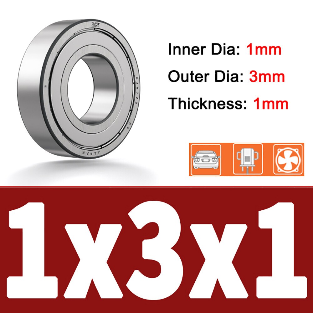 Miniature Ball Bearings Micro Mini Small Seal 1/2/3/4/5/6/7/8/9~12mm Inner Dia