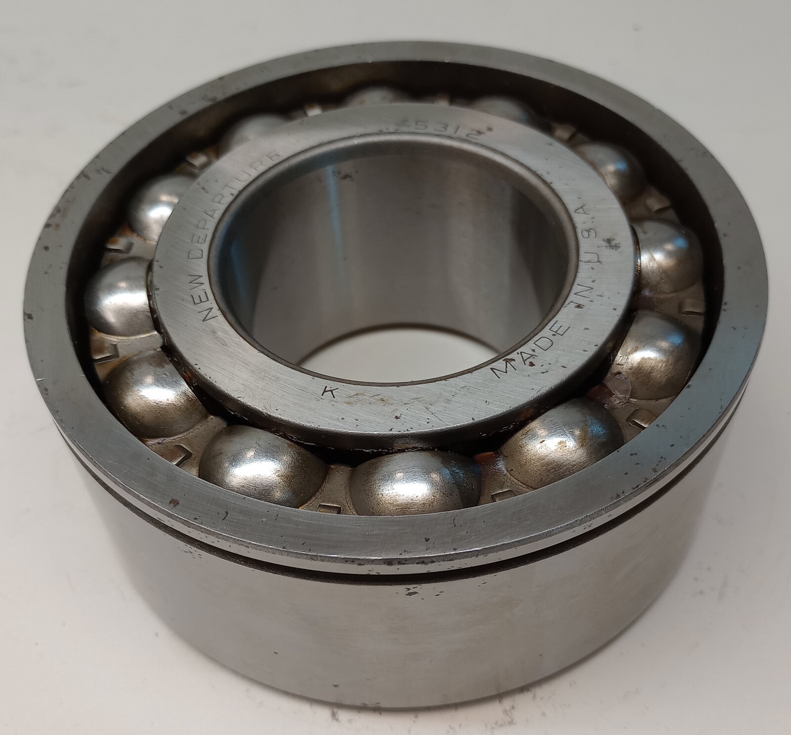 New Departure 5312 Angular Contact Bearing Double Row 60 ID X 130 OD X 54mm W