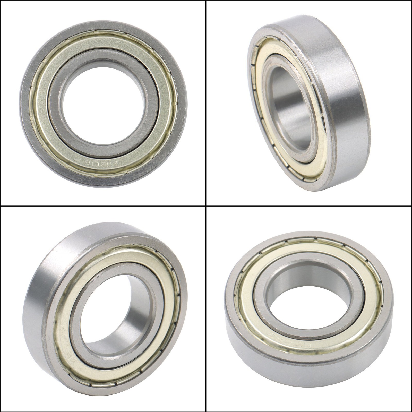10Pcs 6206-ZZ Deep Groove Ball Bearings 30mm Inner Dia 62mm OD 16mm Metal Sealed