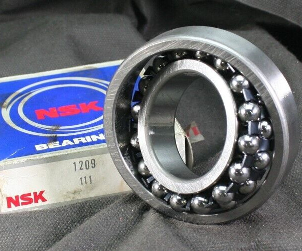 One (1) NSK 1209 Double Row Self Aligning Bearing 45MM ID Japan