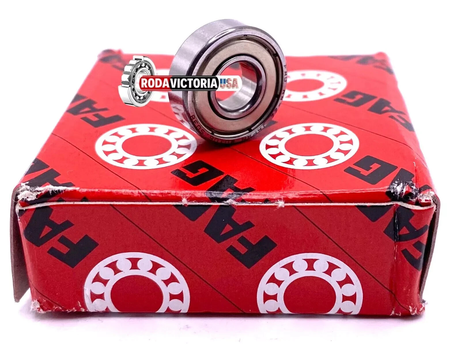 FAG R4 ZZ HLC DEEP GROOVE BALL BEARING, METAL SHIELDED 1/4″x5/8″x0.196″ inch