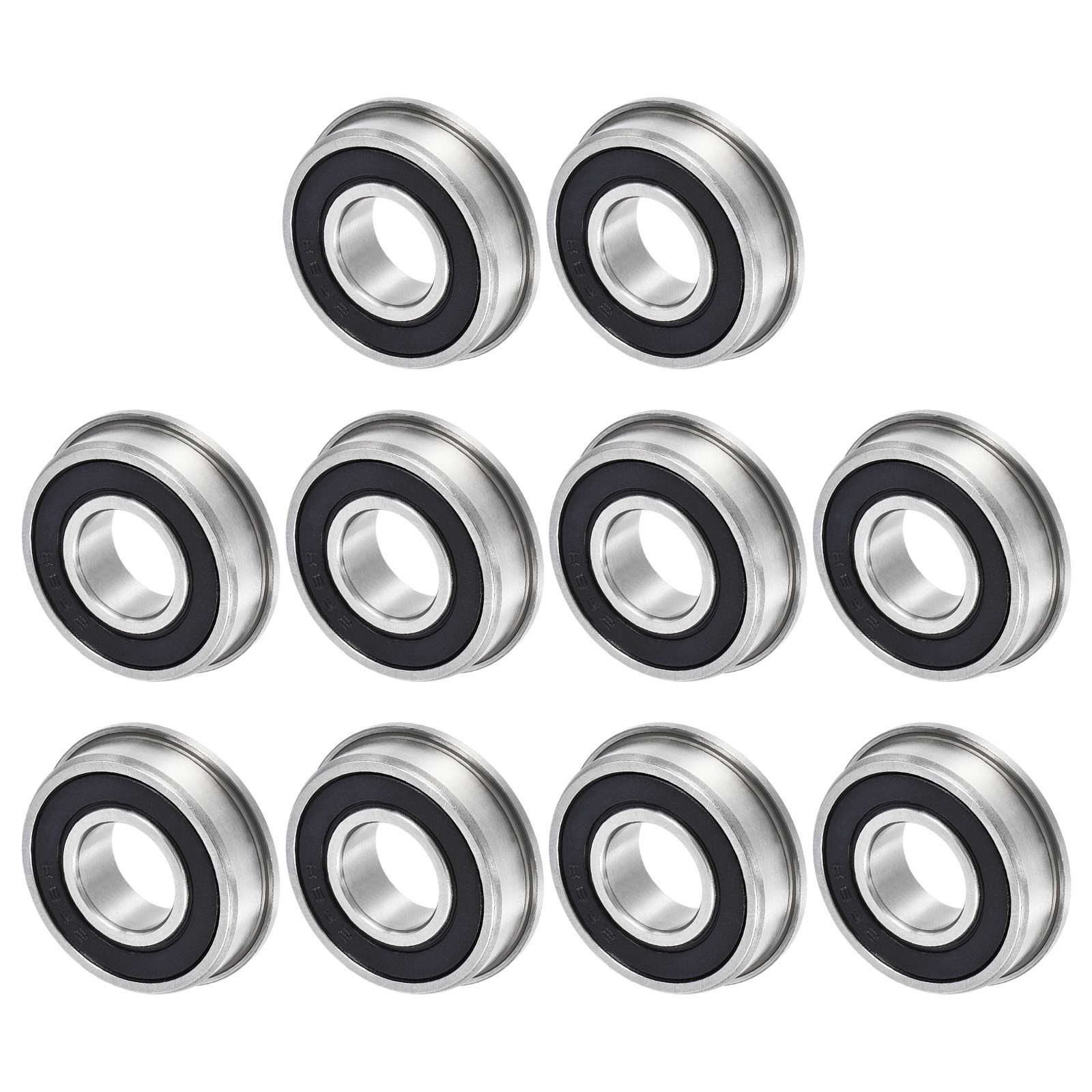 10pcs 1/2″x1-1/8″x5/16″ FR8-2RS Flanged Ball Bearing Double Sealed Bearings