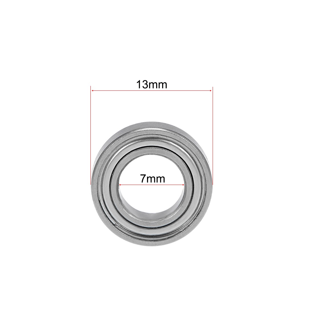 SMR137ZZ Stainless Steel Ball Bearing 7x13x4mm Shielded MR137ZZ Bearings 2Set