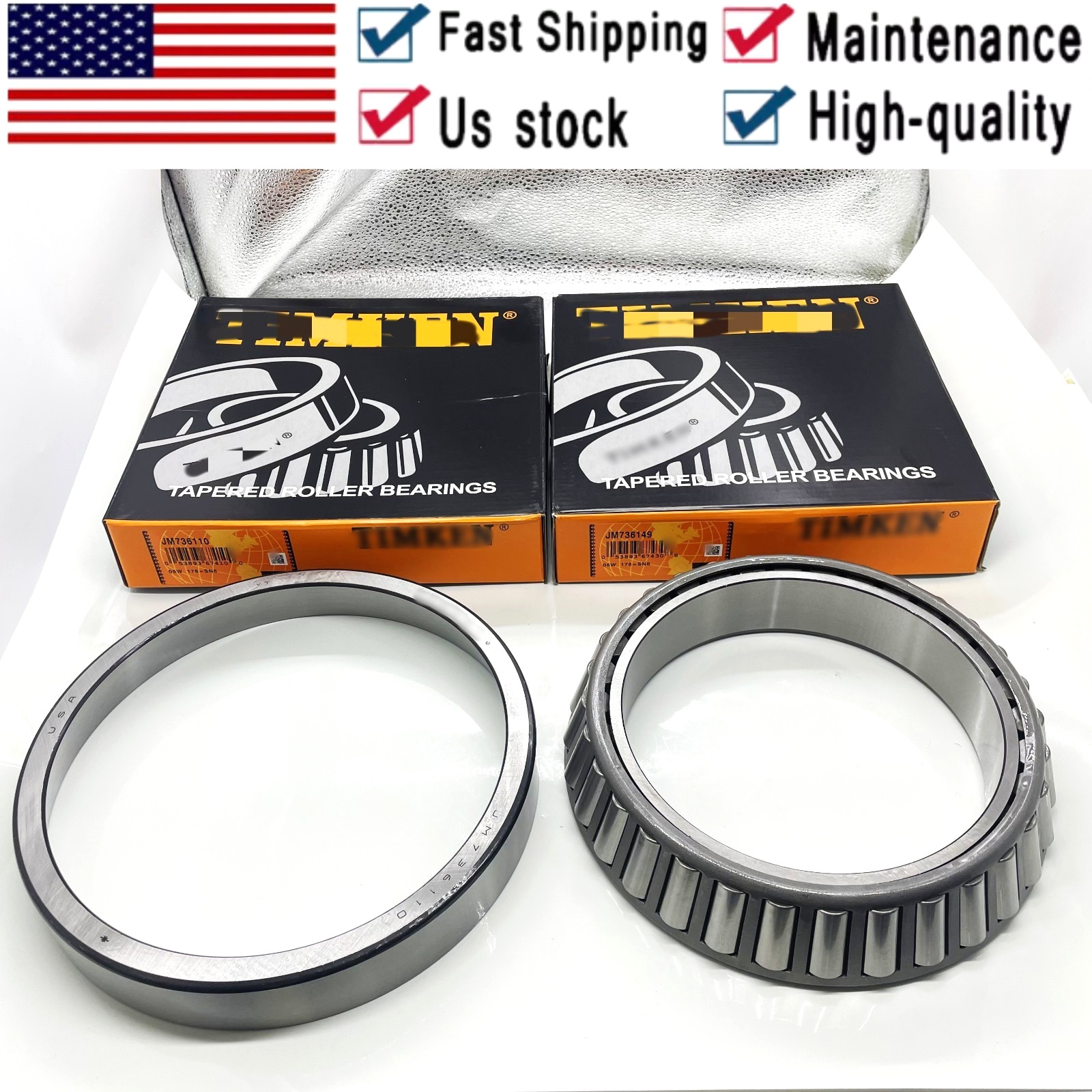 JM736110 Tapered Bearing Cup JM736149 Cone Roller Bearing TIMKEN in Box