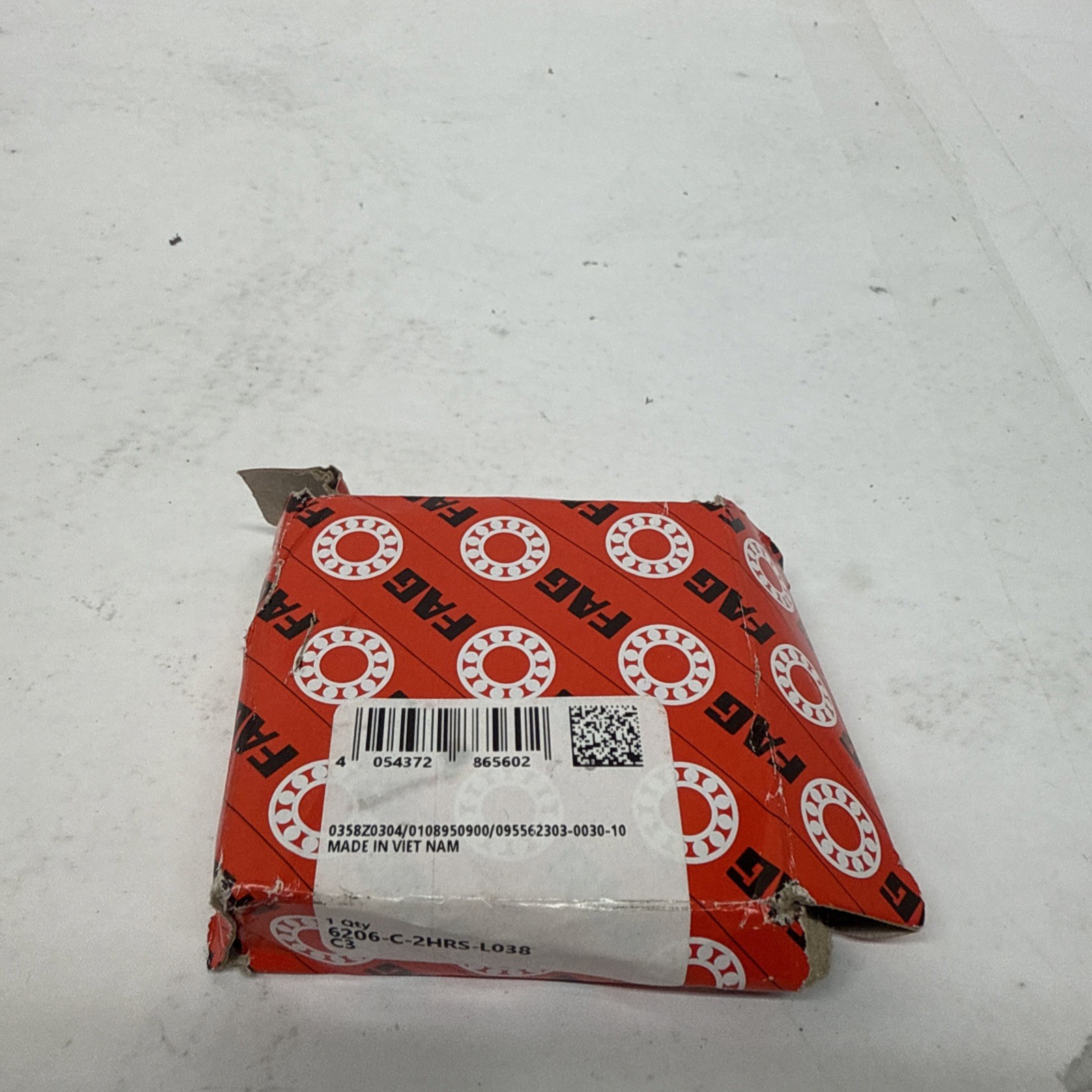 Fag 6206 C 2Hrs L038 C3 Deep Groove Ball Bearings Single Row 30 X 62 X 16Mm