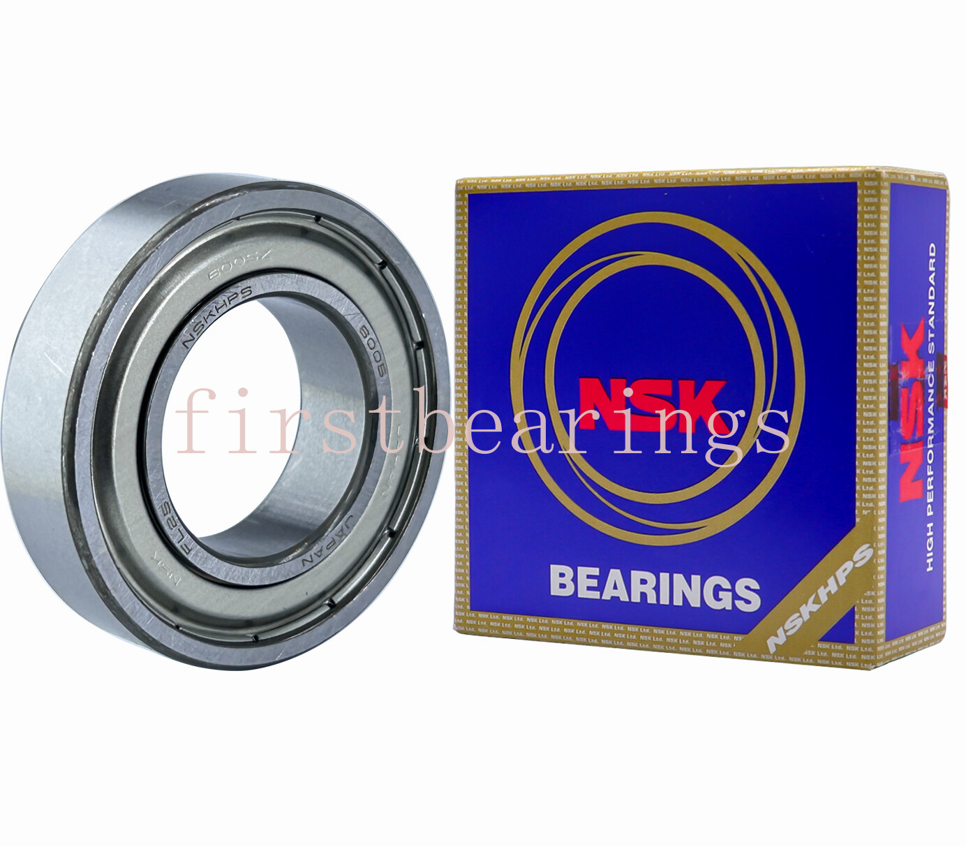 2PACK NSK 6005ZZ 6005-ZZ 25X47X12MM MADE IN JAPAN Double Metal Seal Bearings