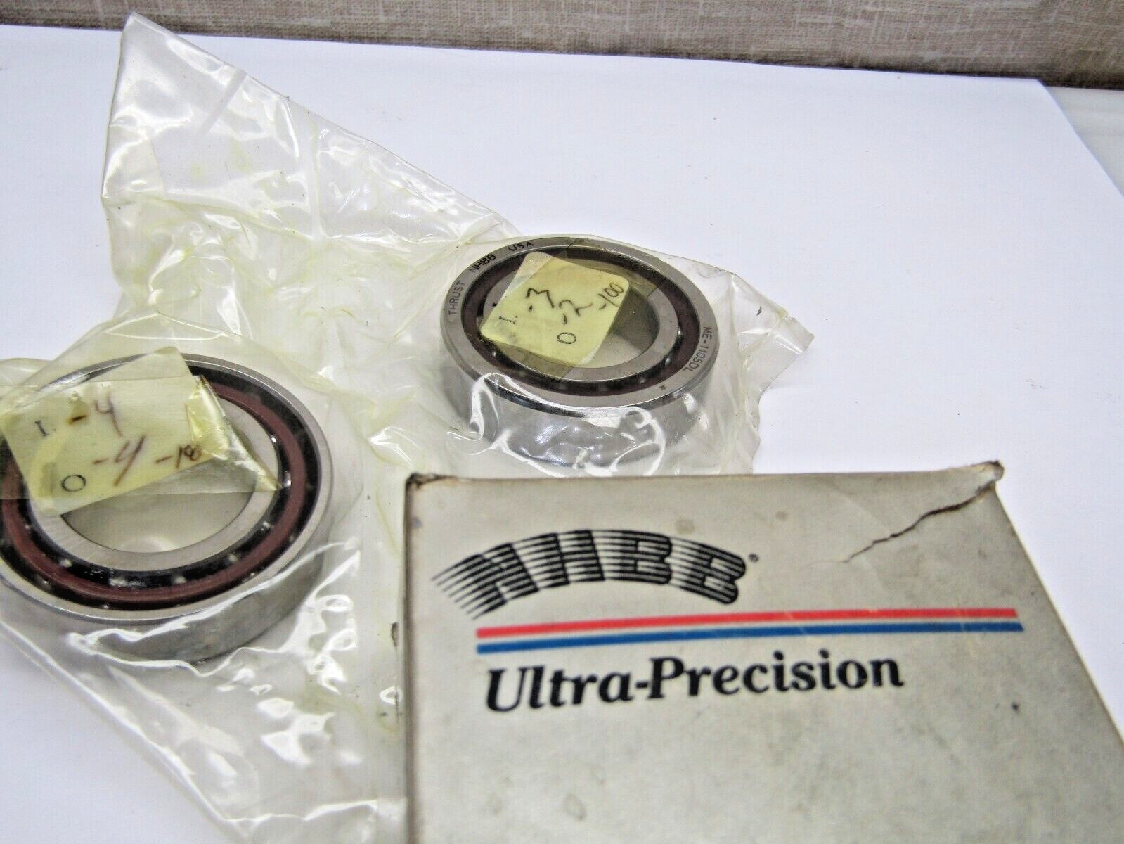 New Hampshire Ultra Precision 2 Bearing Set ME-1105DL 7005CTP4A 25mmX 47mm X12mm