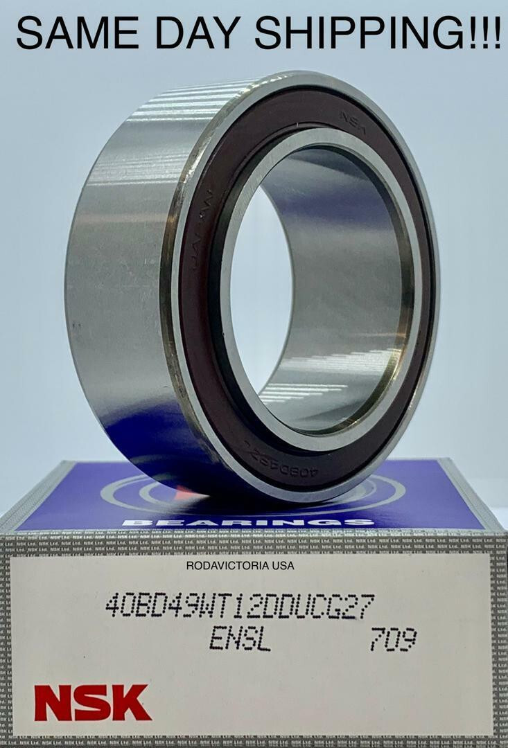 NSK 40BD49 WT12 DDUCG27 AC Compressor Clutch Bearing 40BGS12 40x62x20.625/24 mm