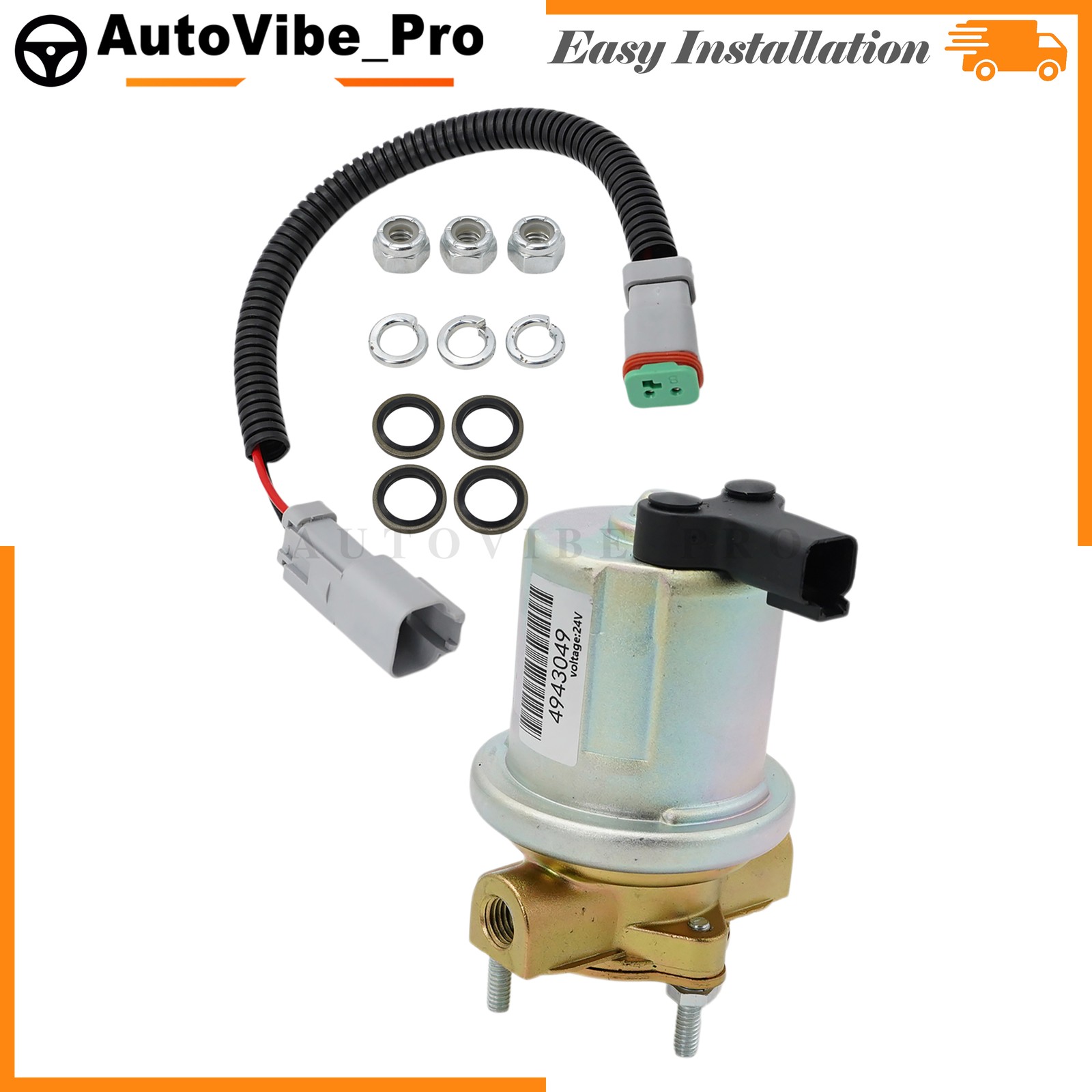US 24V Fuel Transfer Pump Fuel lift Pump For QSB5.9 4935731 4932708 4943049 NEW