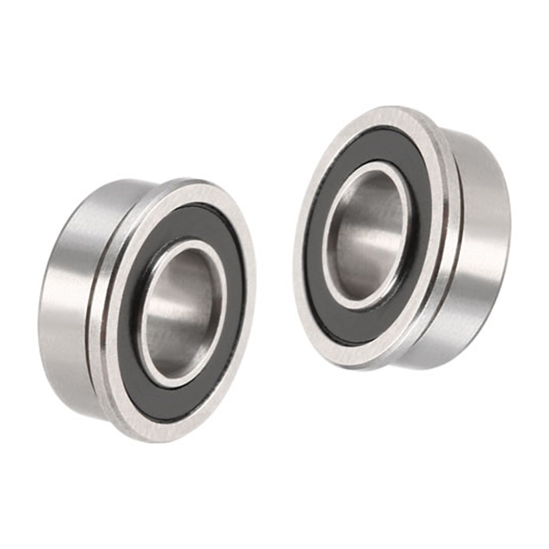 FR188-2RS Flange Ball Bearing 1/4″x1/2″x3/16″ for Equipment Sealed GCr15,10Pcs