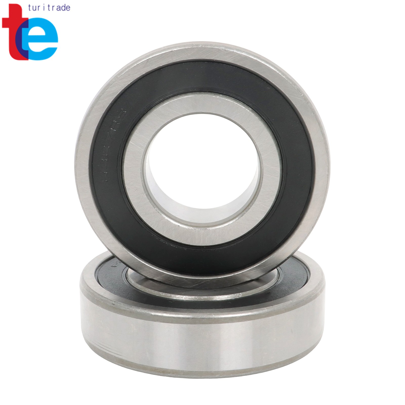 2 Pcs 6307 2RS Bearing 35x80x21mm Deep Groove Double Rubber Sealed Industrial