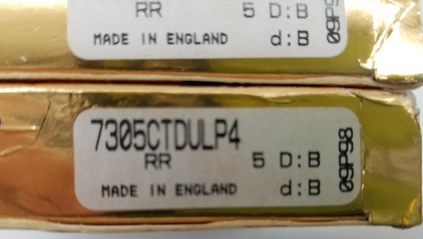 One(1) Pair RHP 7305CTDULP4 Precision Angular Contact Ball Bearings