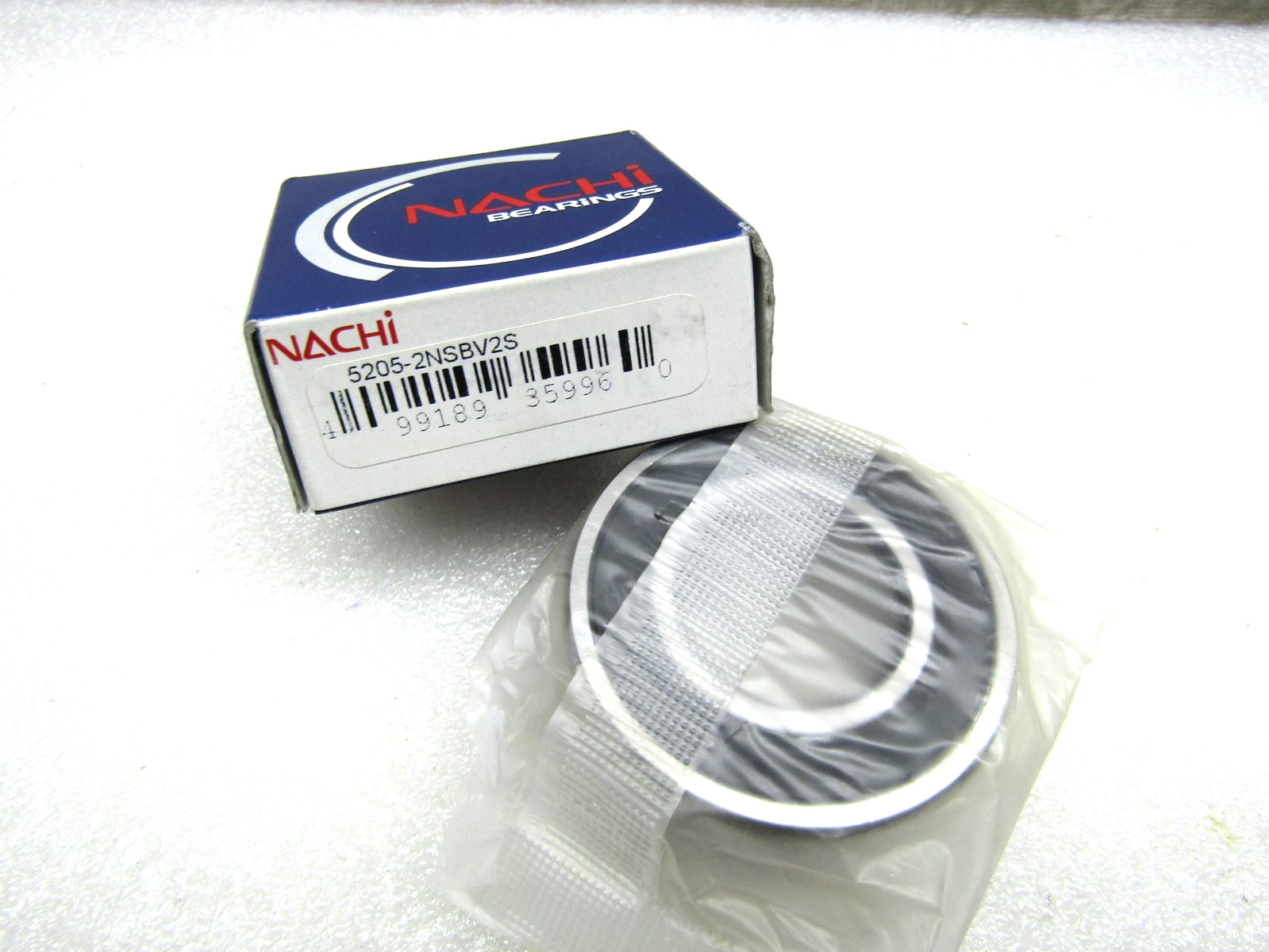 Nachi 5205-2NS BV2S 25mm x 52mm x 20.6mm (13/16″) Sealed Angular Contact Bearing