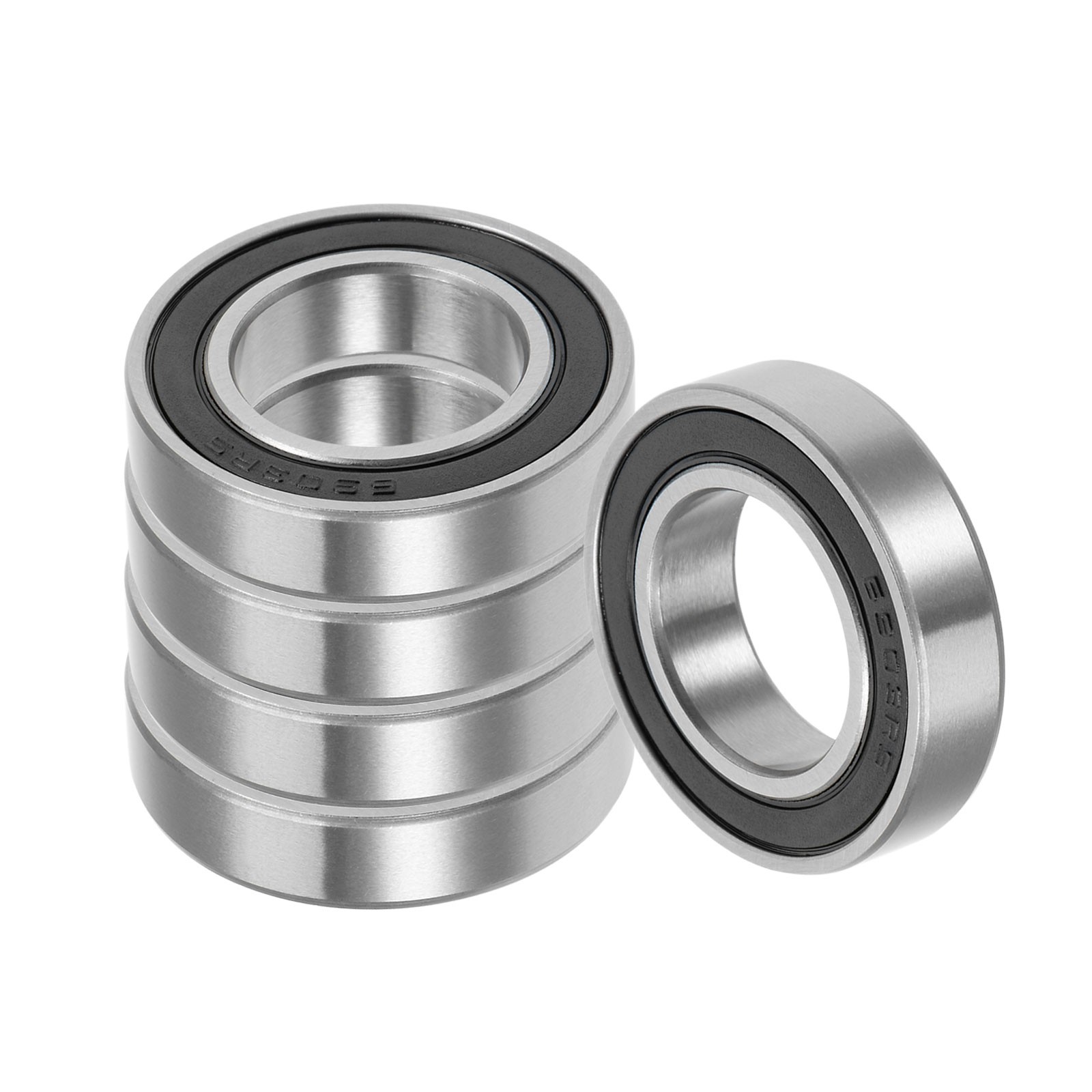 5pcs Deep Groove Ball Bearings – [17mm x 30mm x 7mm] Carbon Steel Balls