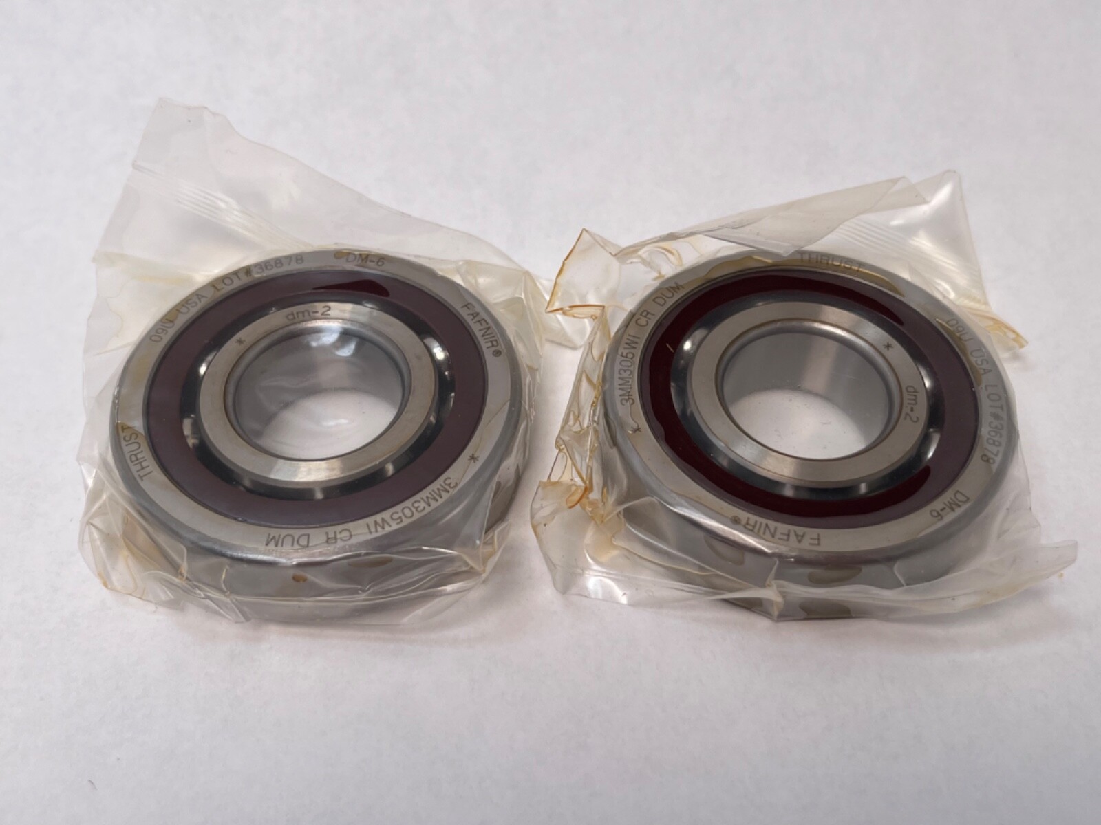 Fafnir 3MM305WI-DUM Bearing 25x62x17 mm 7007A 7007E 3MM 305 WI DUM USA 2 Pcs