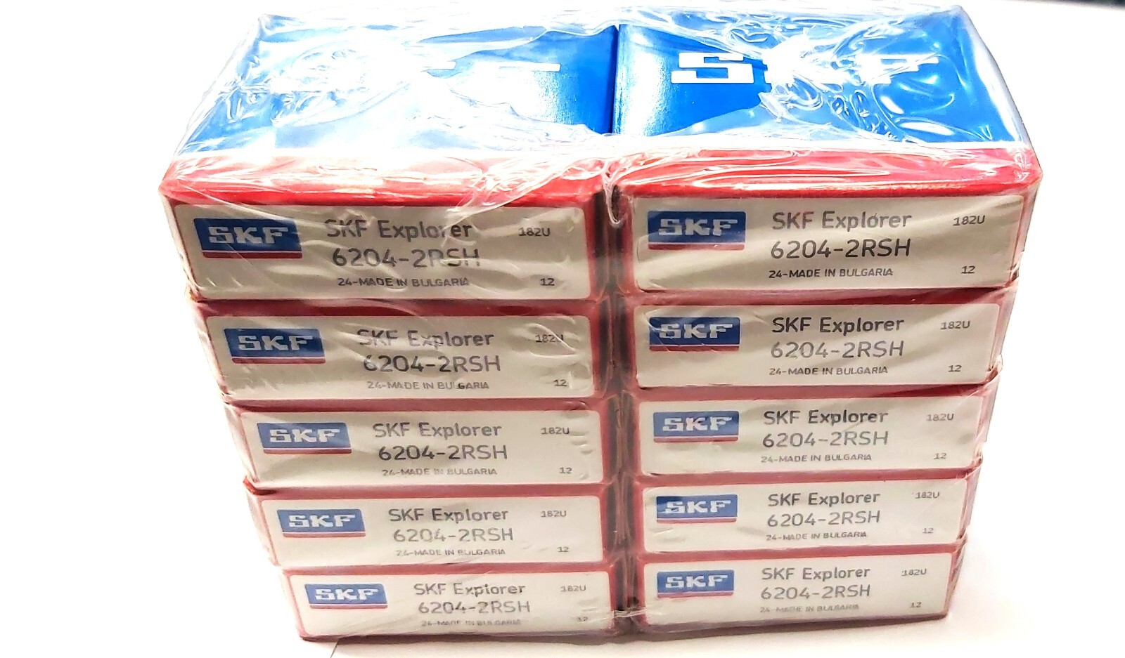 Lot of 10 pc. SKF 6204-2RSH Deep Groove Bearing 20X47X14mm