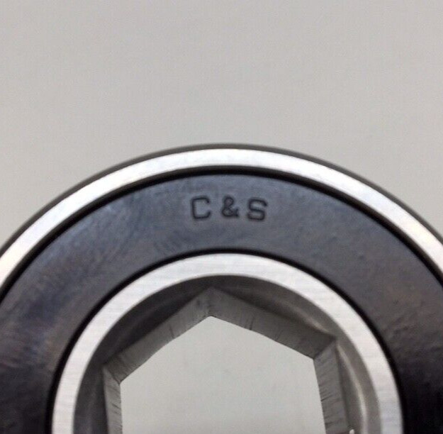 C&S 7436TN Ball Bearing Hex Bore 0.6250in ID X 1.6250in OD X 0.500in W Sealed