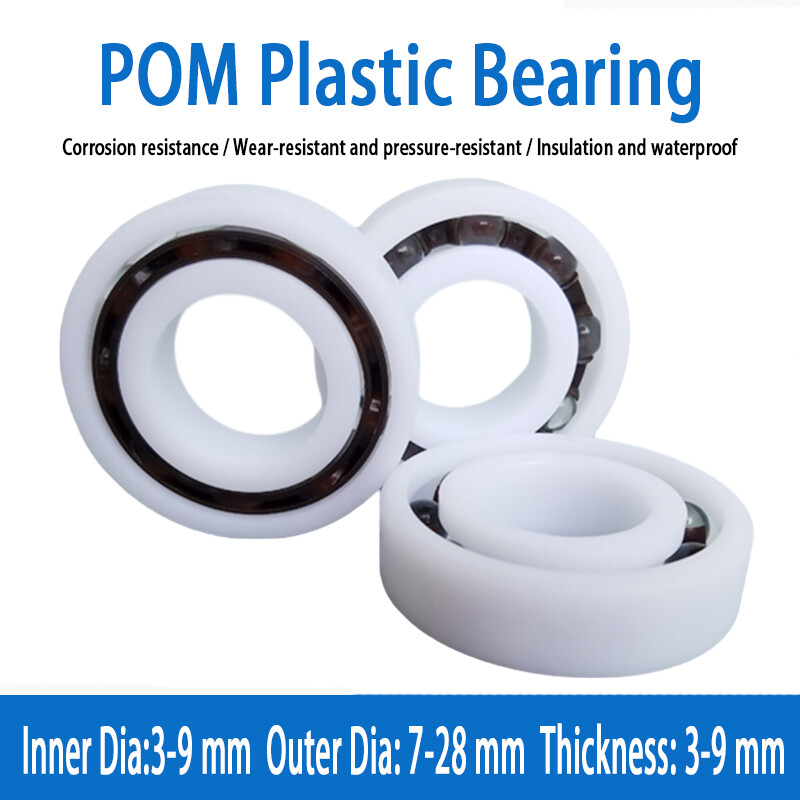 Mini POM Plastic Deep Groove Ball Bearing I.D 3mm 4mm 5mm 6mm 8mm 9mm Various