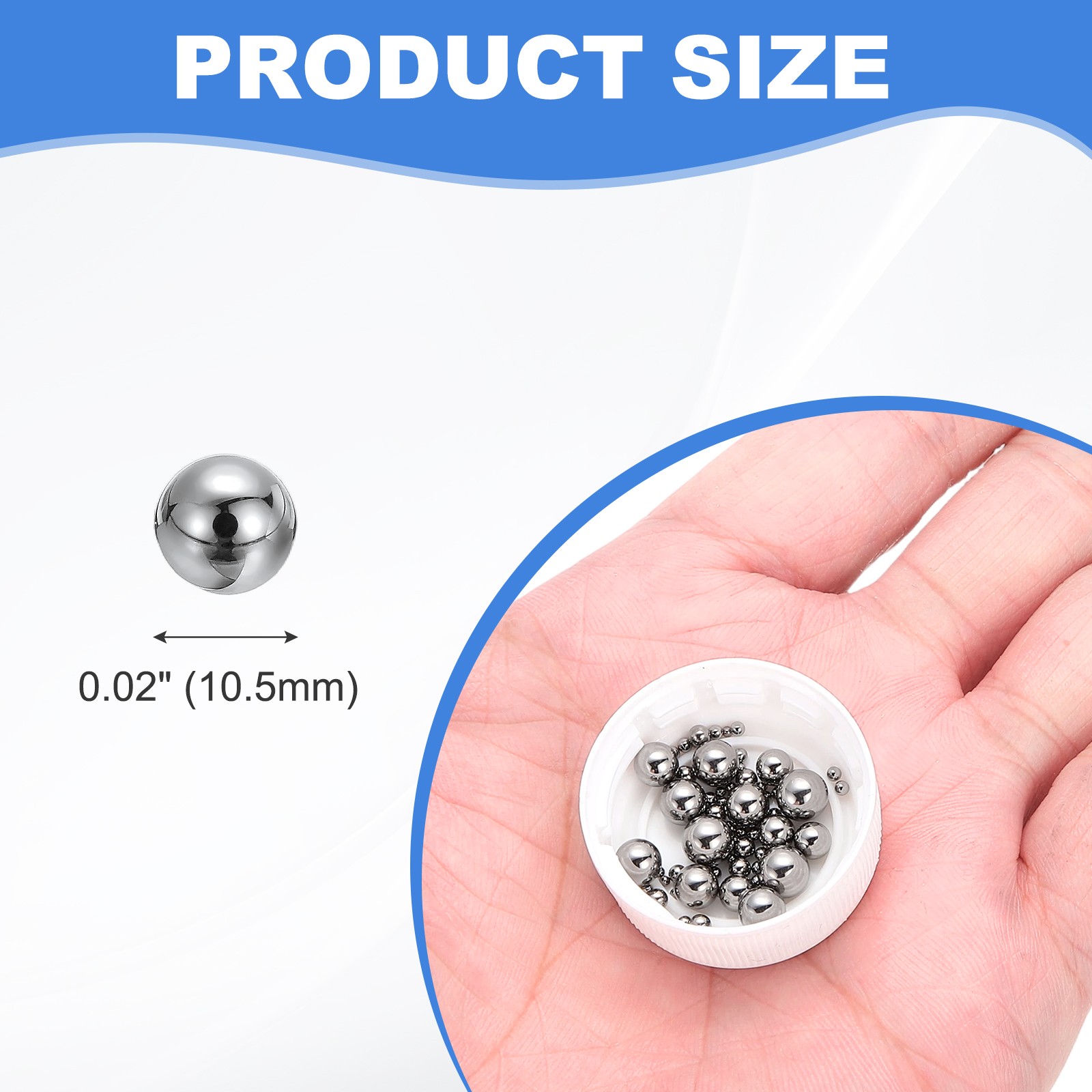 40Pcs 0.5mm Tungsten Steel Bearing Balls for G10 Precision