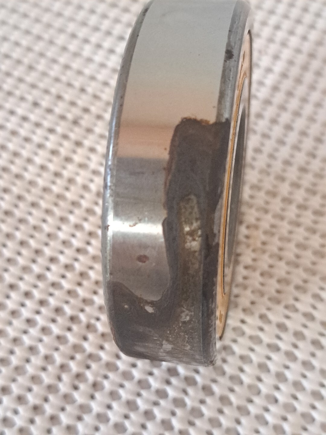 NTN Ball Bearing Made in Japan 6306LU NOS, Surface Rust From Storage.