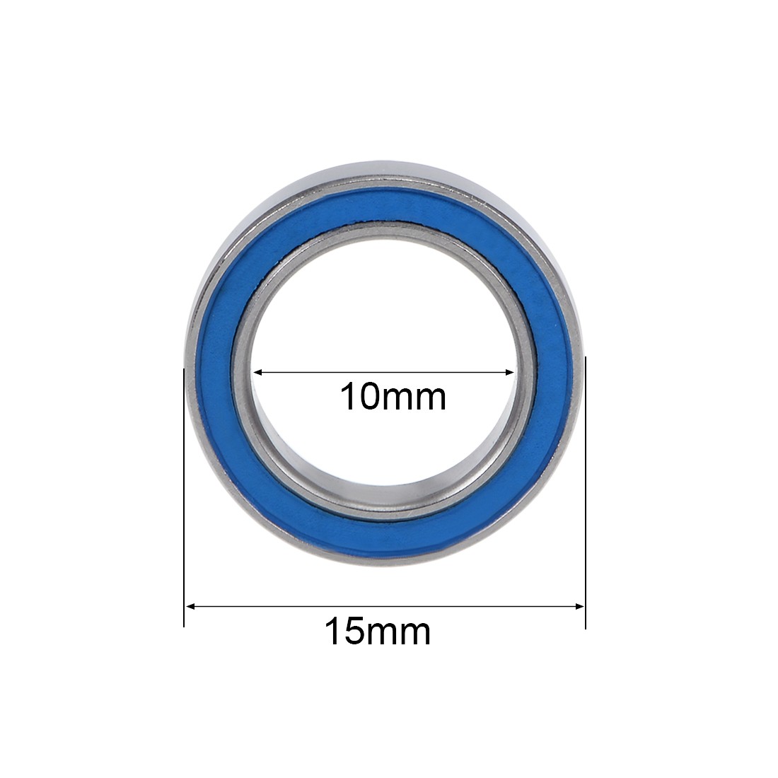 6700-2RS Ball Bearing 10x15x4mm Double Sealed ABEC-3 Bearings, 2pcs
