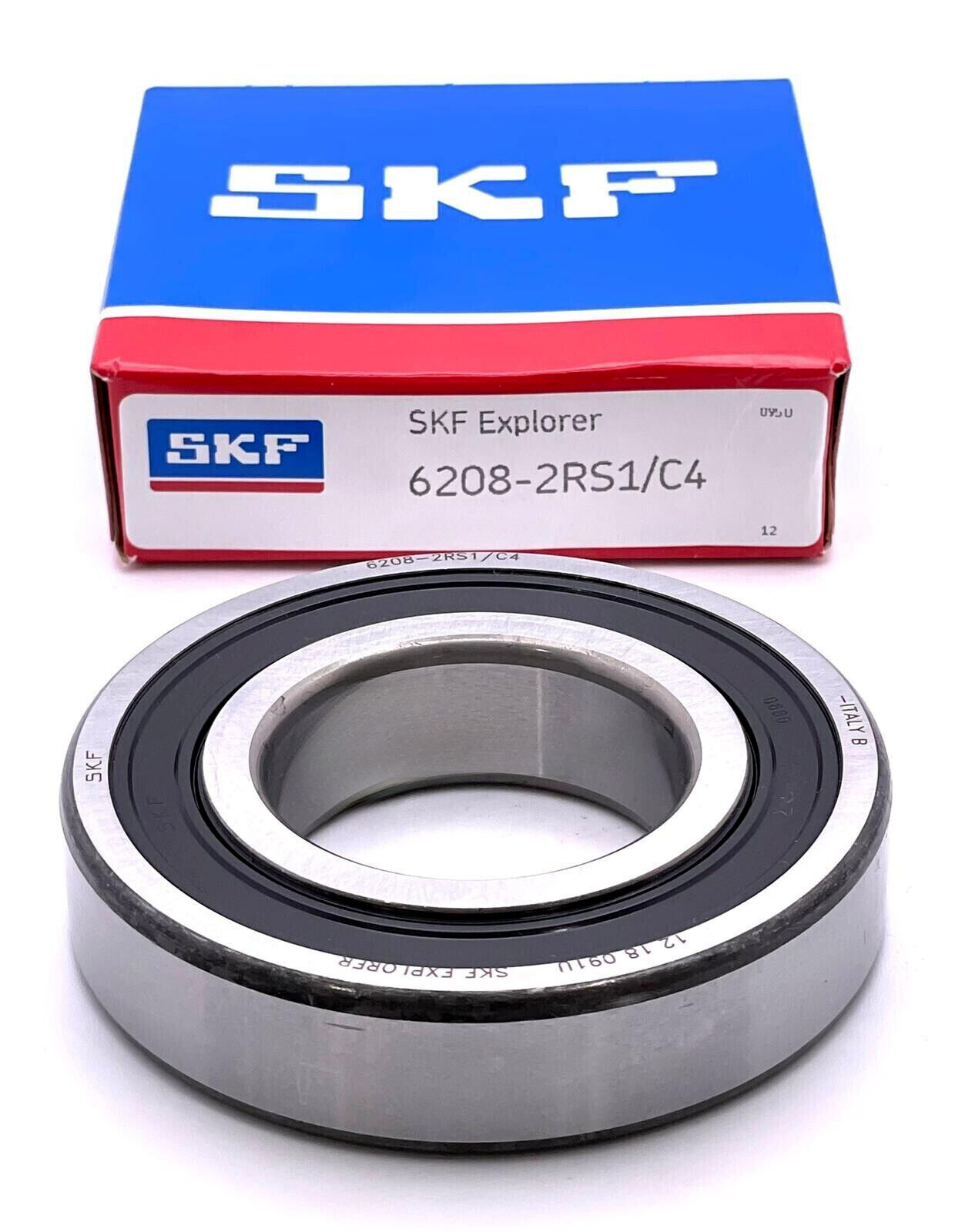 SKF 6208 2RS1 C4 DEEP GROOVE BALL BEARING, RUBBER SEALED 40x80x18 mm NEW