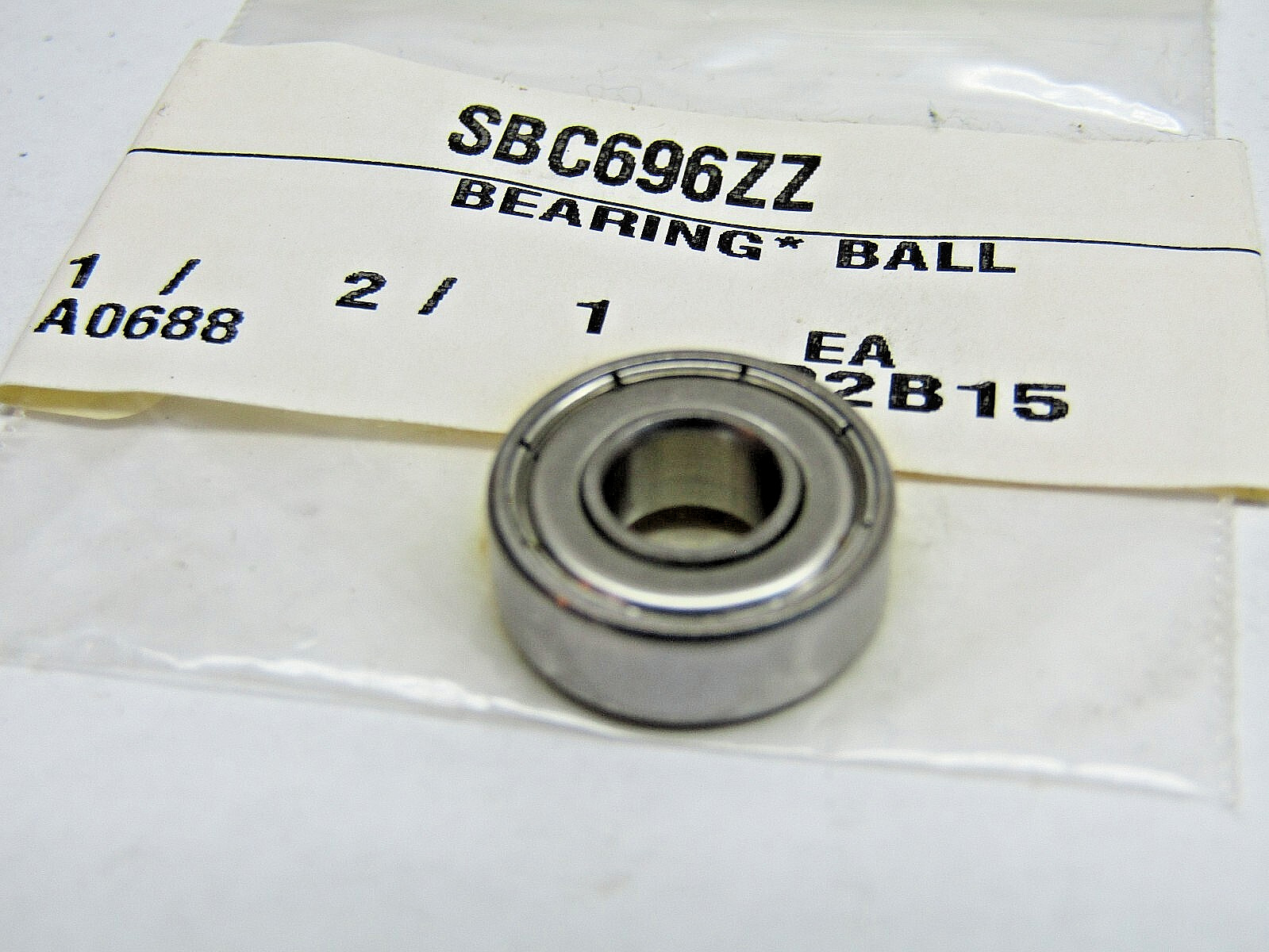 SBC 696-ZZ 6mm X 15mm X 5mm Metal Shielded Bearing