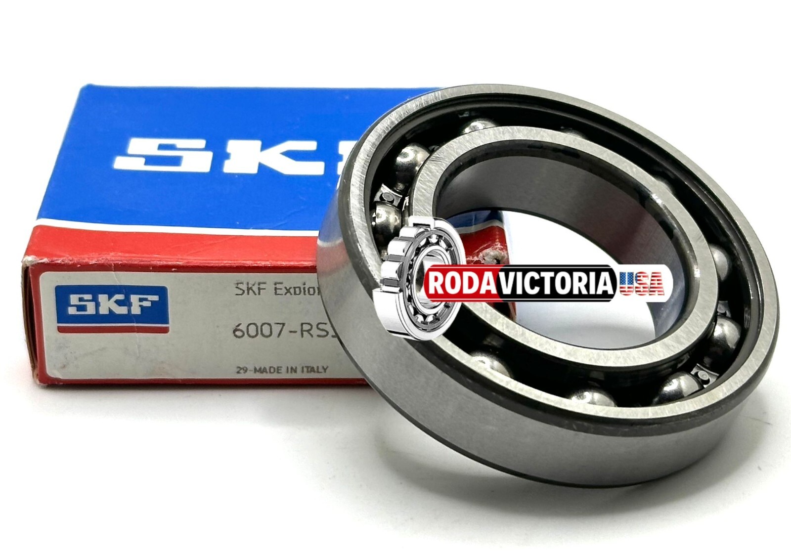 SKF 6007 RS1 C3 BALL BEARING, RUBBER SEALED ONE SIDE 35x62x14mm