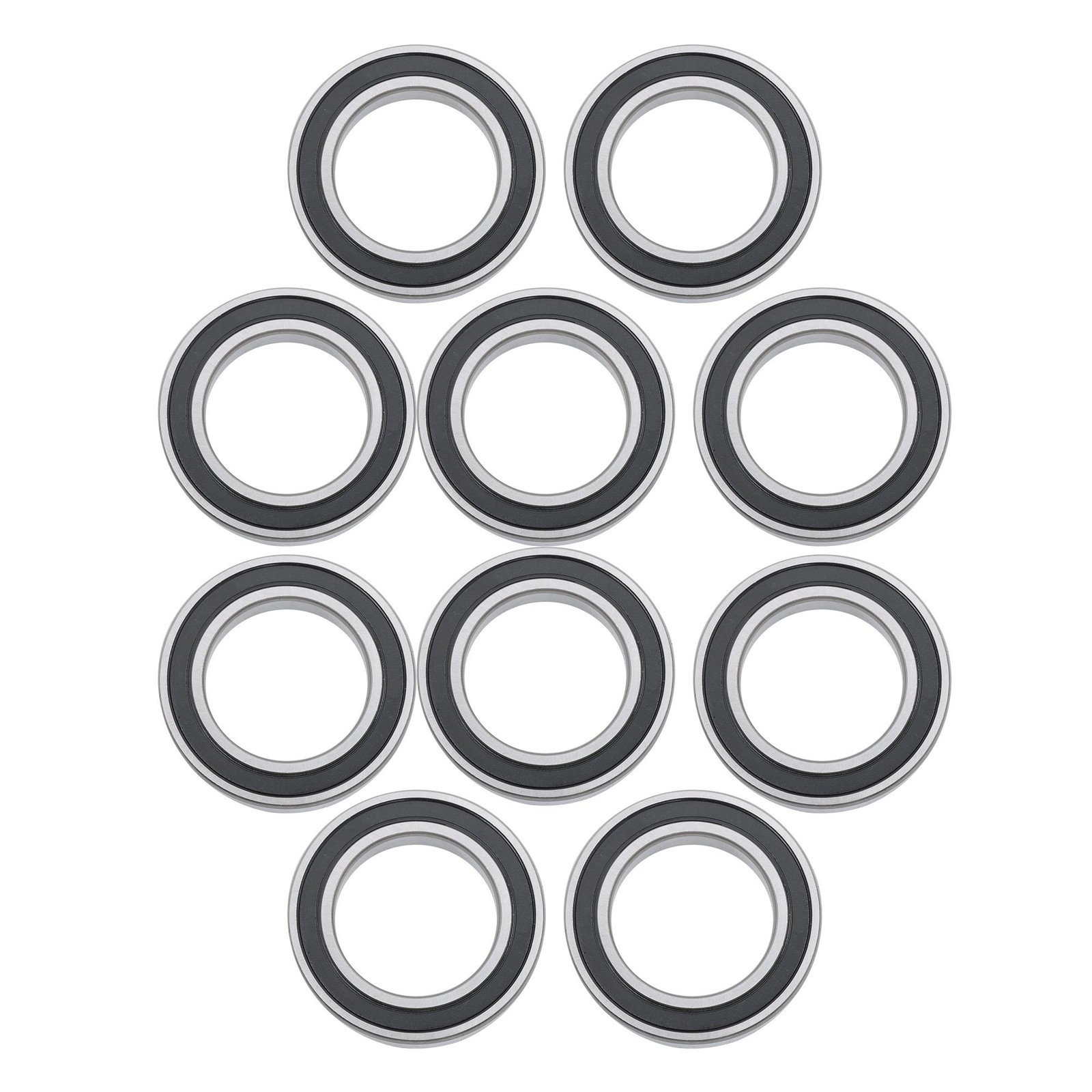 10pcs 6010-2RS Ball Bearings 50x80x16mm Double Rubber Sealed Industrial
