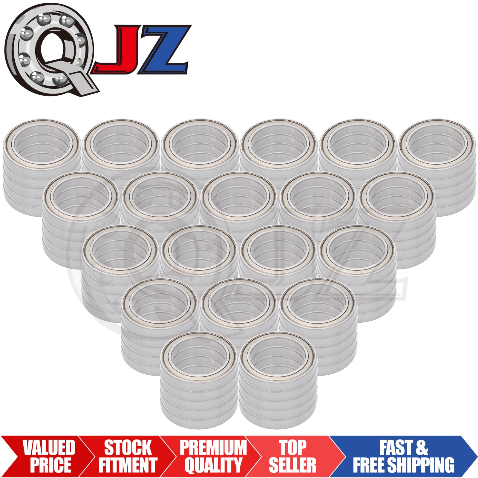 [Qty.100] 6916-ZZ Radial/Deep Groove Ball Bearing [80mm ID x 110mm OD x 16mm W]