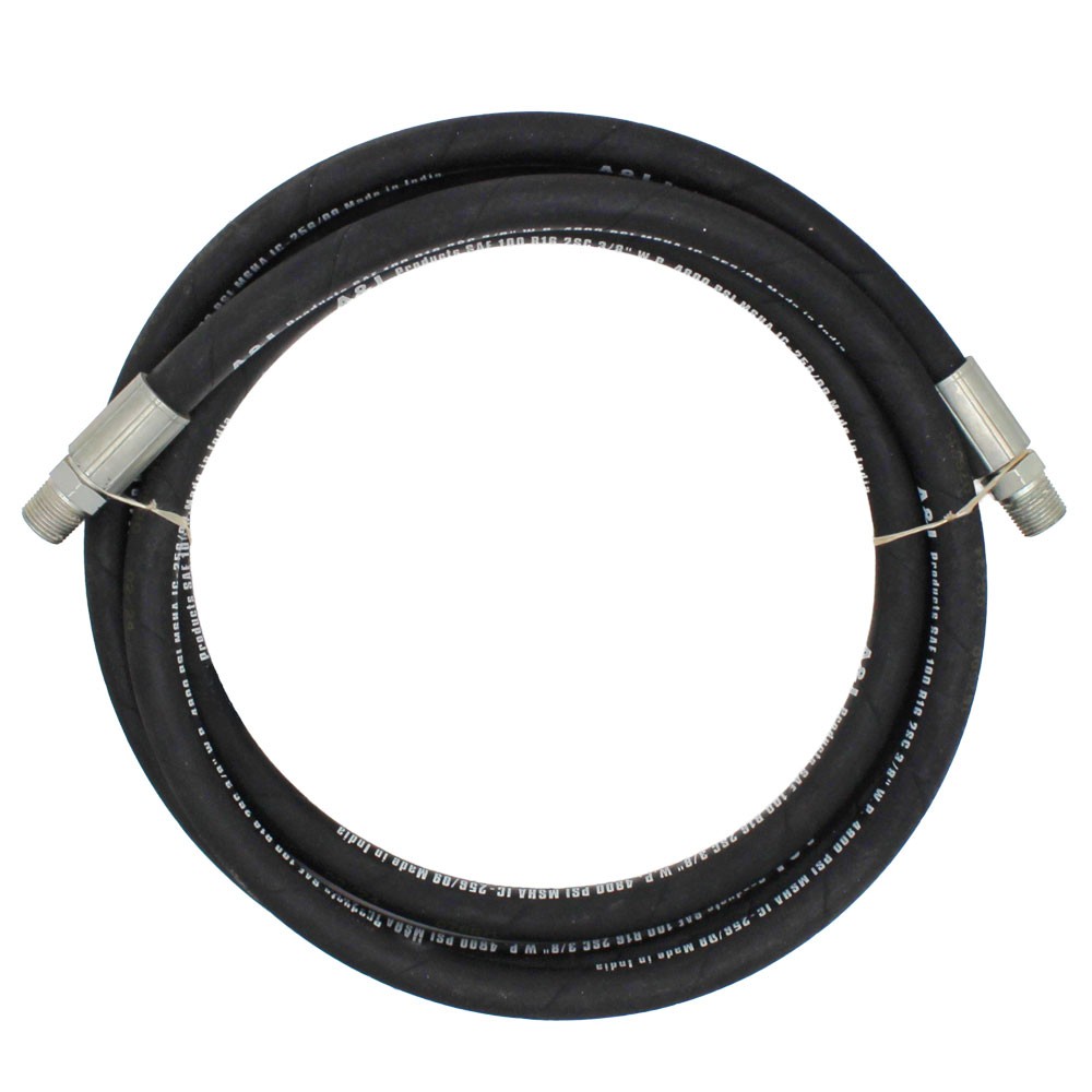 One 3/8″ Hydraulic Hose Assembly 45A31-0-8 Rigid x Rigid Male NPT SAE 100R16