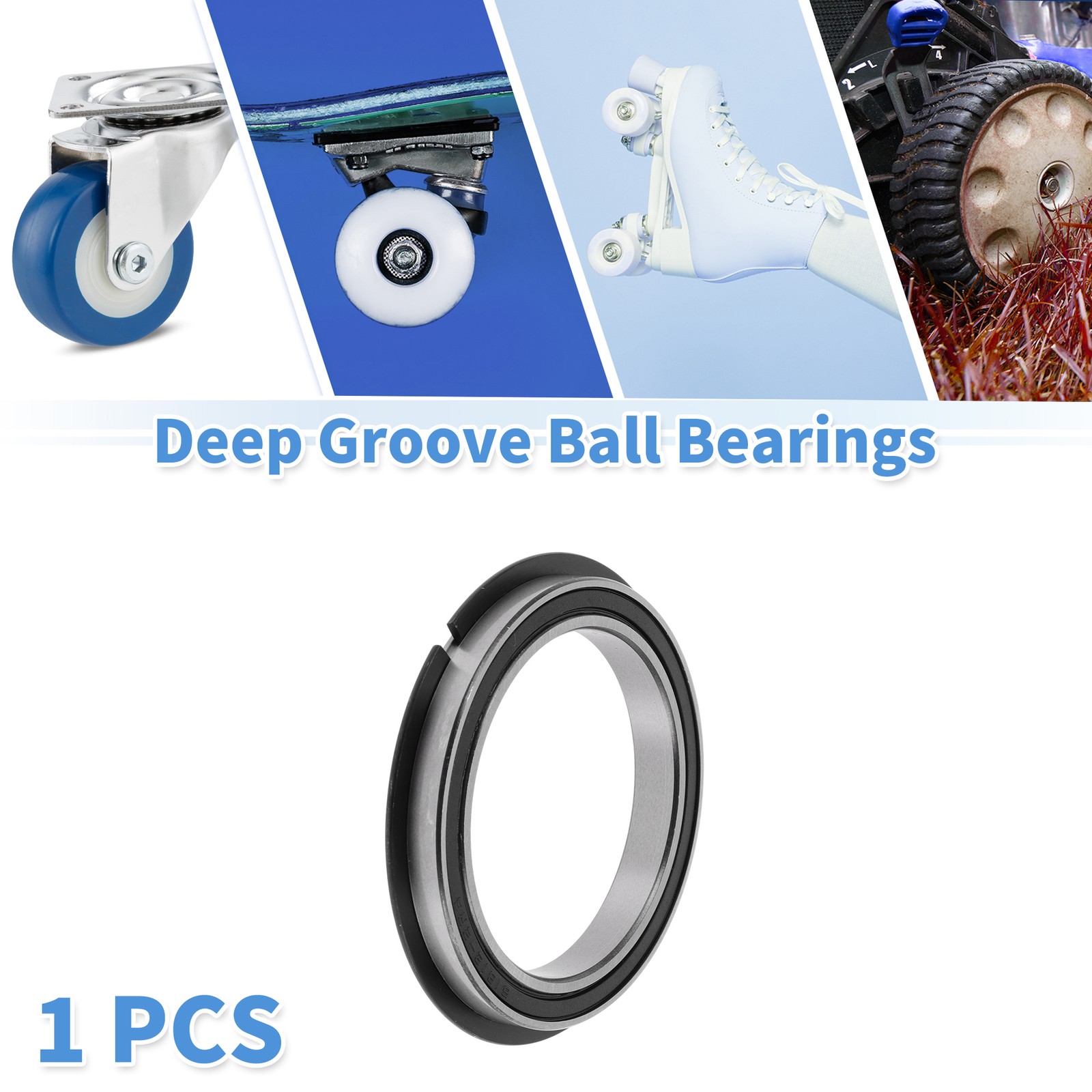 6812NR2RS Deep Groove Ball Bearings 60x78x10mm 1Pc Scooter Skateboard Wheel