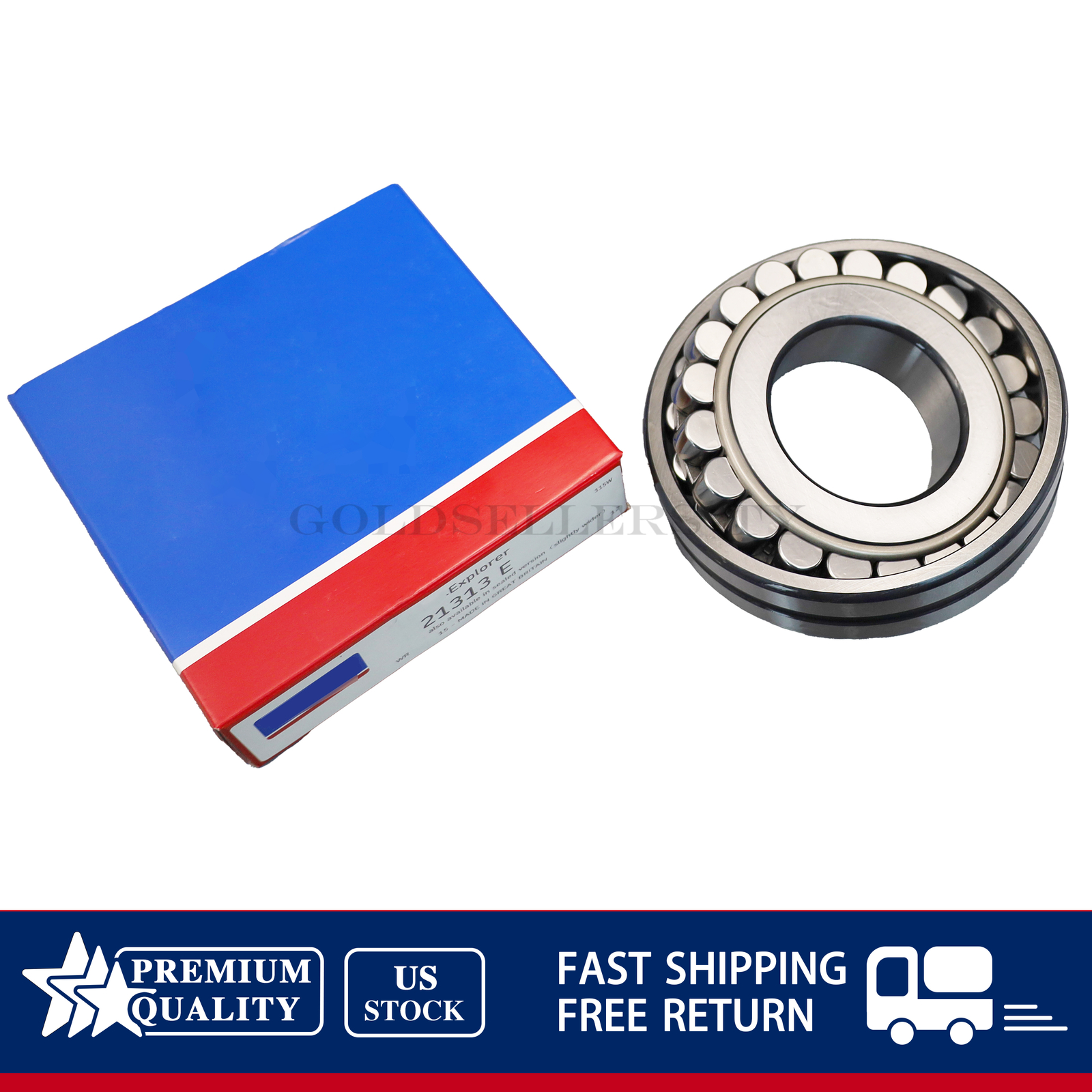 New Spherical Roller Bearings 65 x 140 x 33mm for SKF 21313 E / C3 21313 E