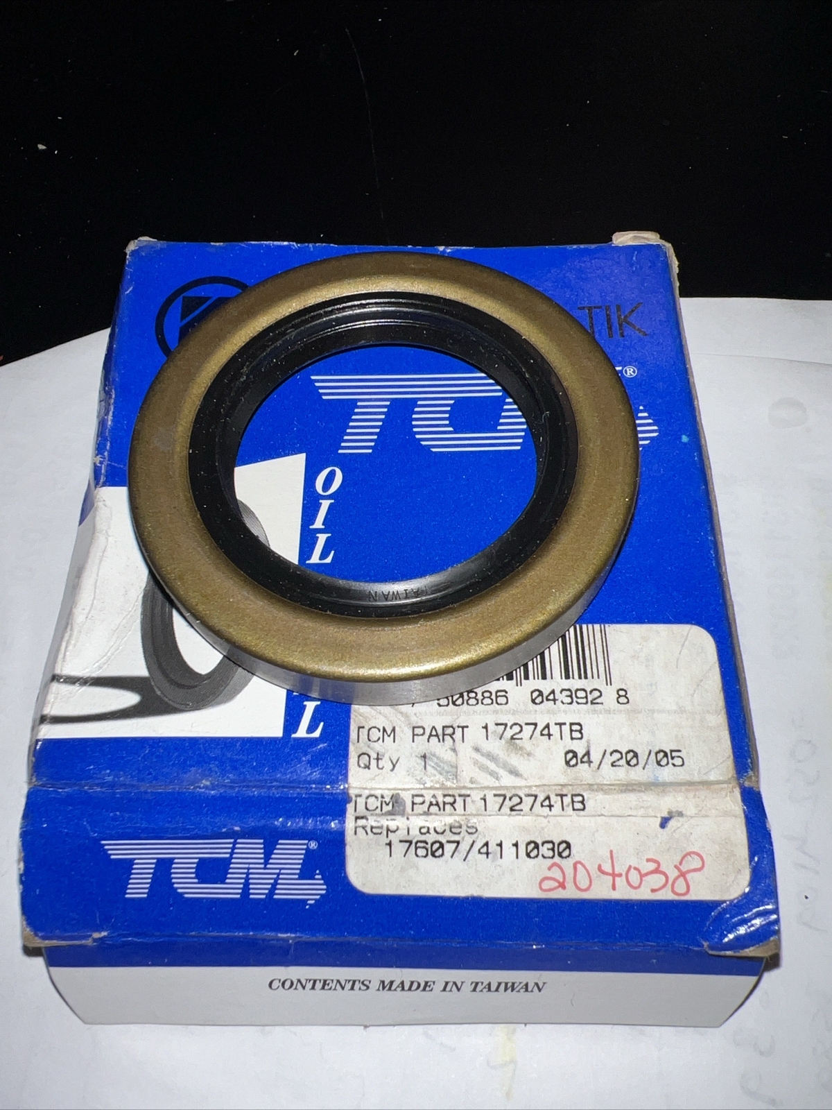 New TCM Seal 17274TB / 411030=204038 – TIM/NAT- Small Bore Seal 1.750 2.716 .359