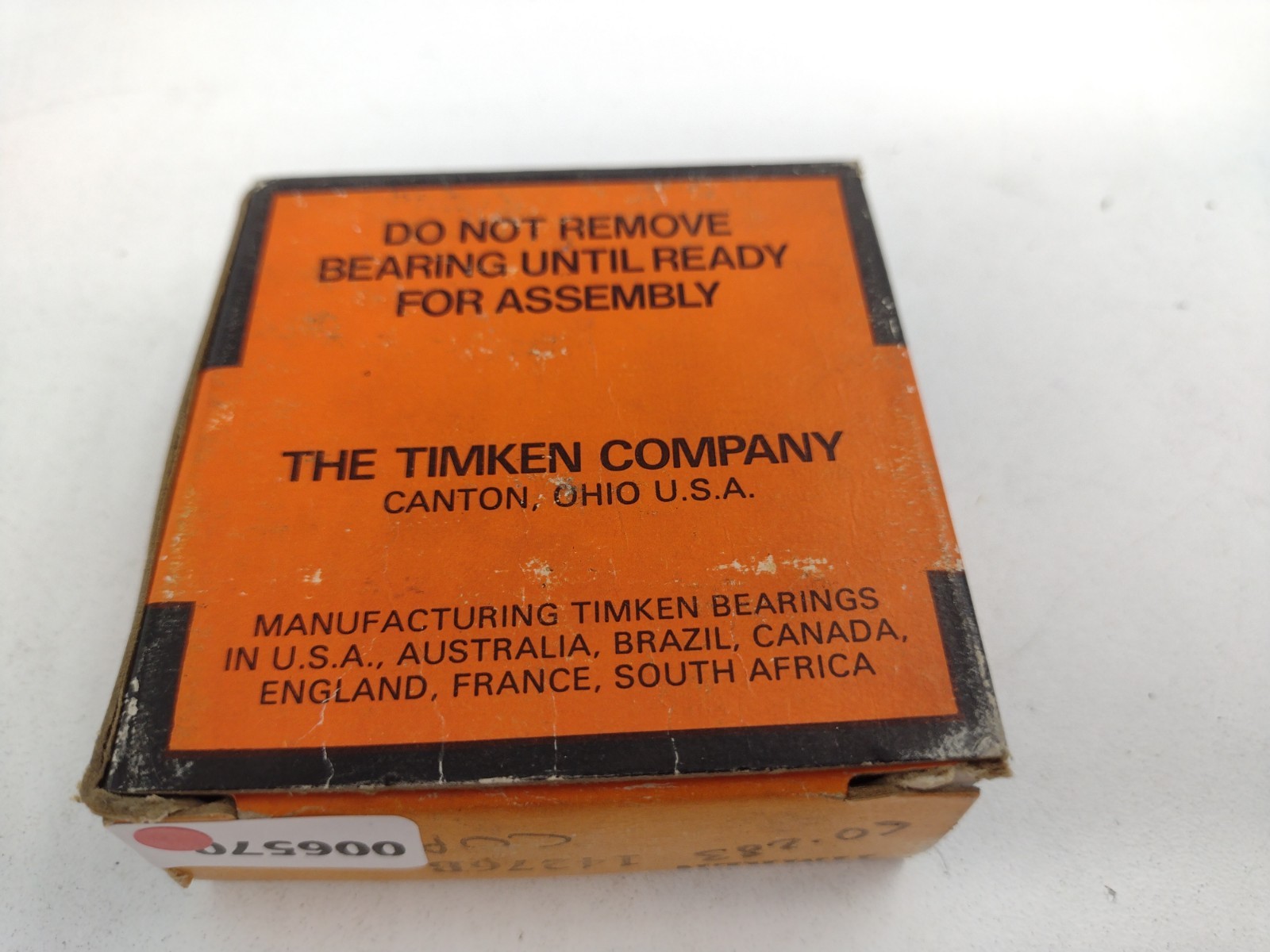 *** Timken 14276B Tapered Roller Bearing Single Flanged Cup 2.7170 inch OD