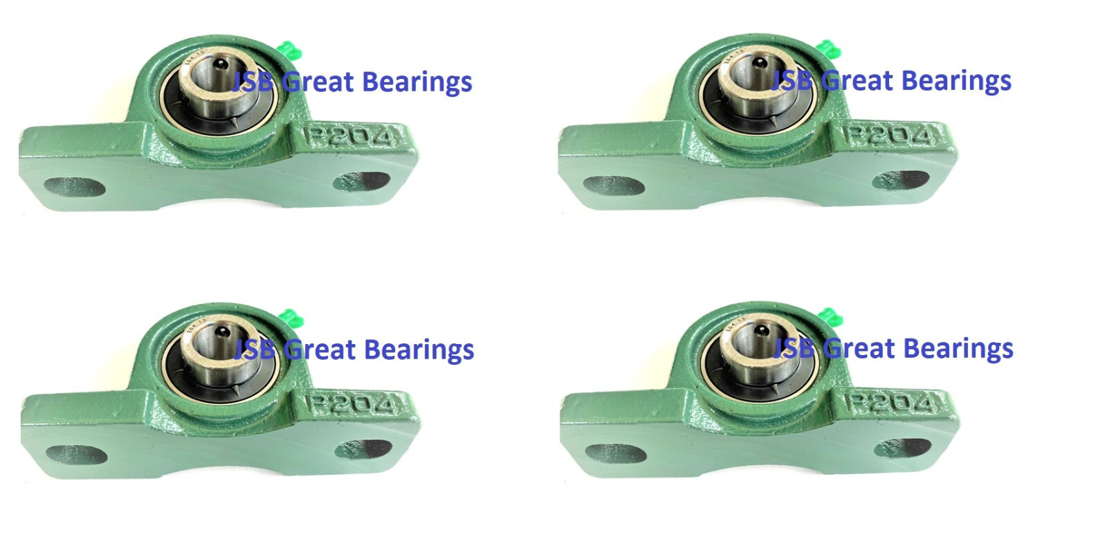(Qt. 4) UCP212-36 Premium Double Seal ABEC3 Pillow Block Bearings 2-1/4″ Bore