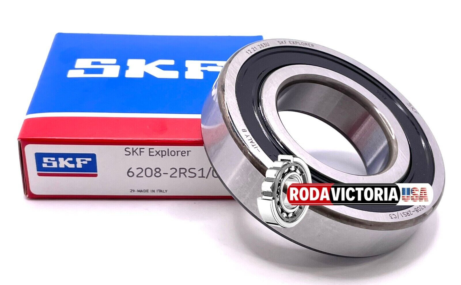 SKF 6208-2RS1 C3 Deep Groove Ball Bearing 40x80x18 (mm) SAME DAY SHIPPING SKF