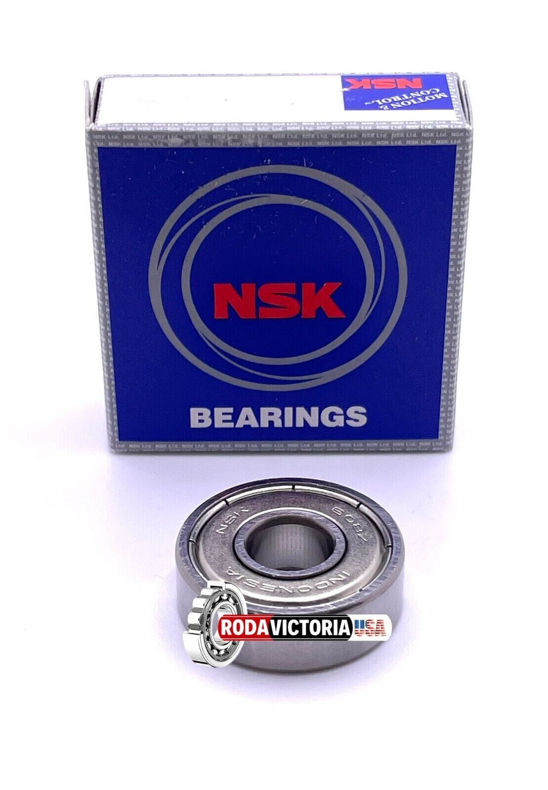 NSK 608ZZ C3 DEEP GROOVE BALL BEARING, METAL SHIELDED 8x22x7mm
