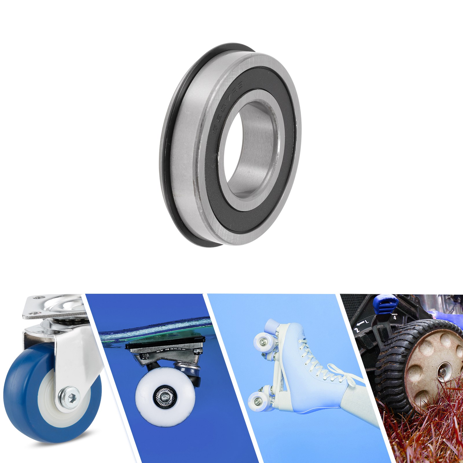 6207NR2RS Deep Groove Ball Bearings 1.38″x2.83″x0.67″ Scooter Skateboard Wheel