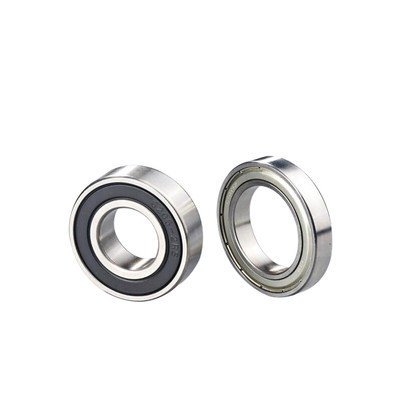 Deep Groove Ball Bearing Iron Cover/Rubber Cover Sealing BearingZZ/2RS 6000-6008