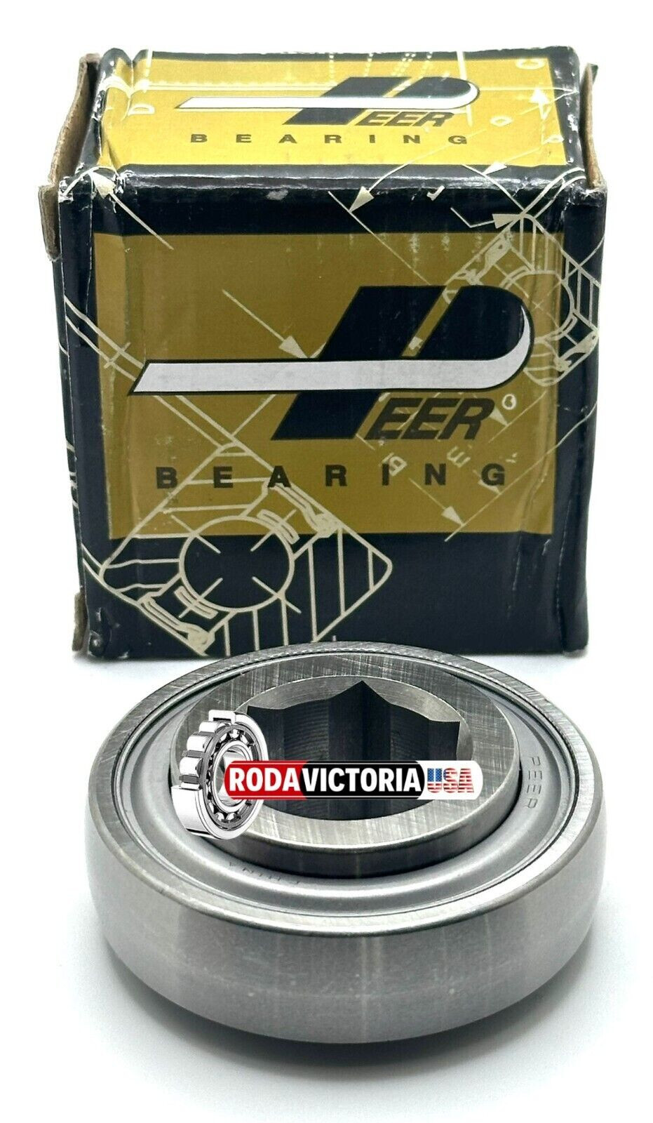 PEER 206KRR B6 BEARING FOR HOUSING 1” HEX BORE