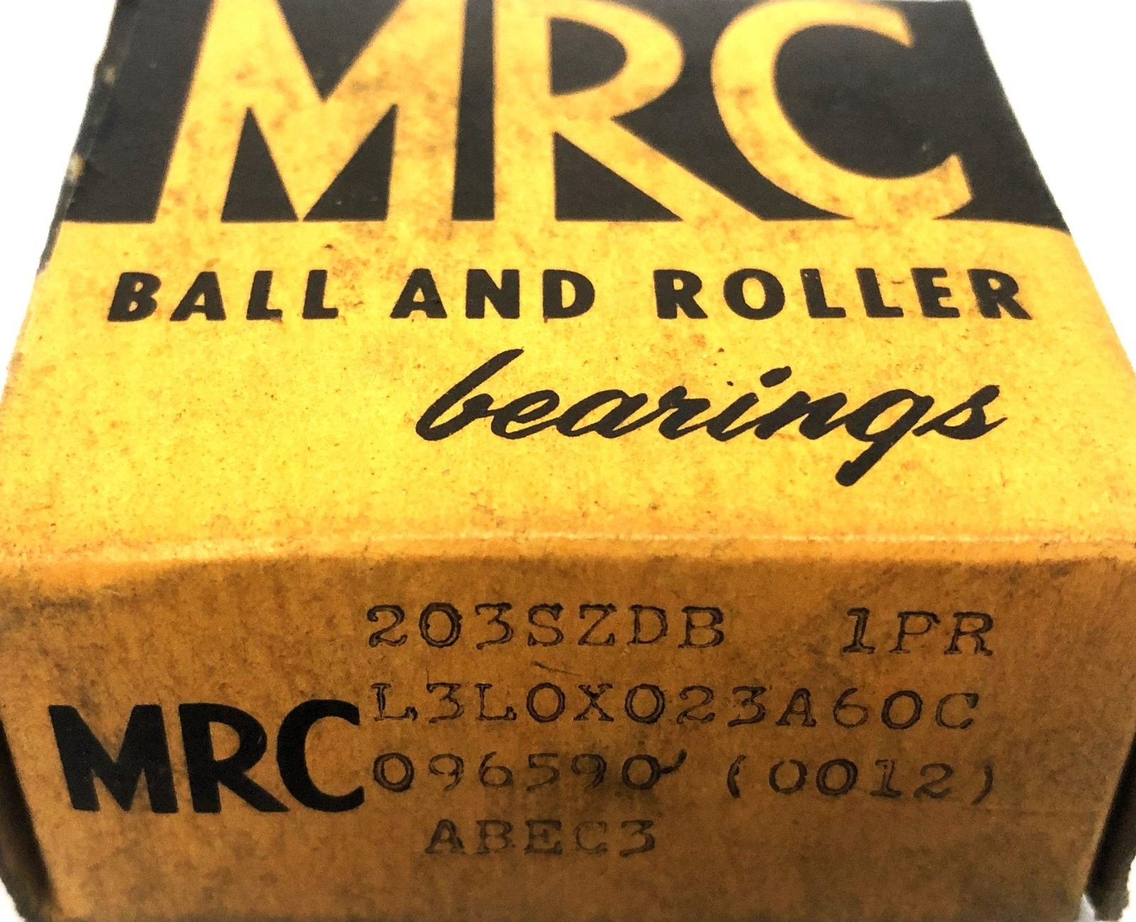 MRC ABEC 3 Angular Contact Ball Bearing 1 Pair 203SZDB NOS