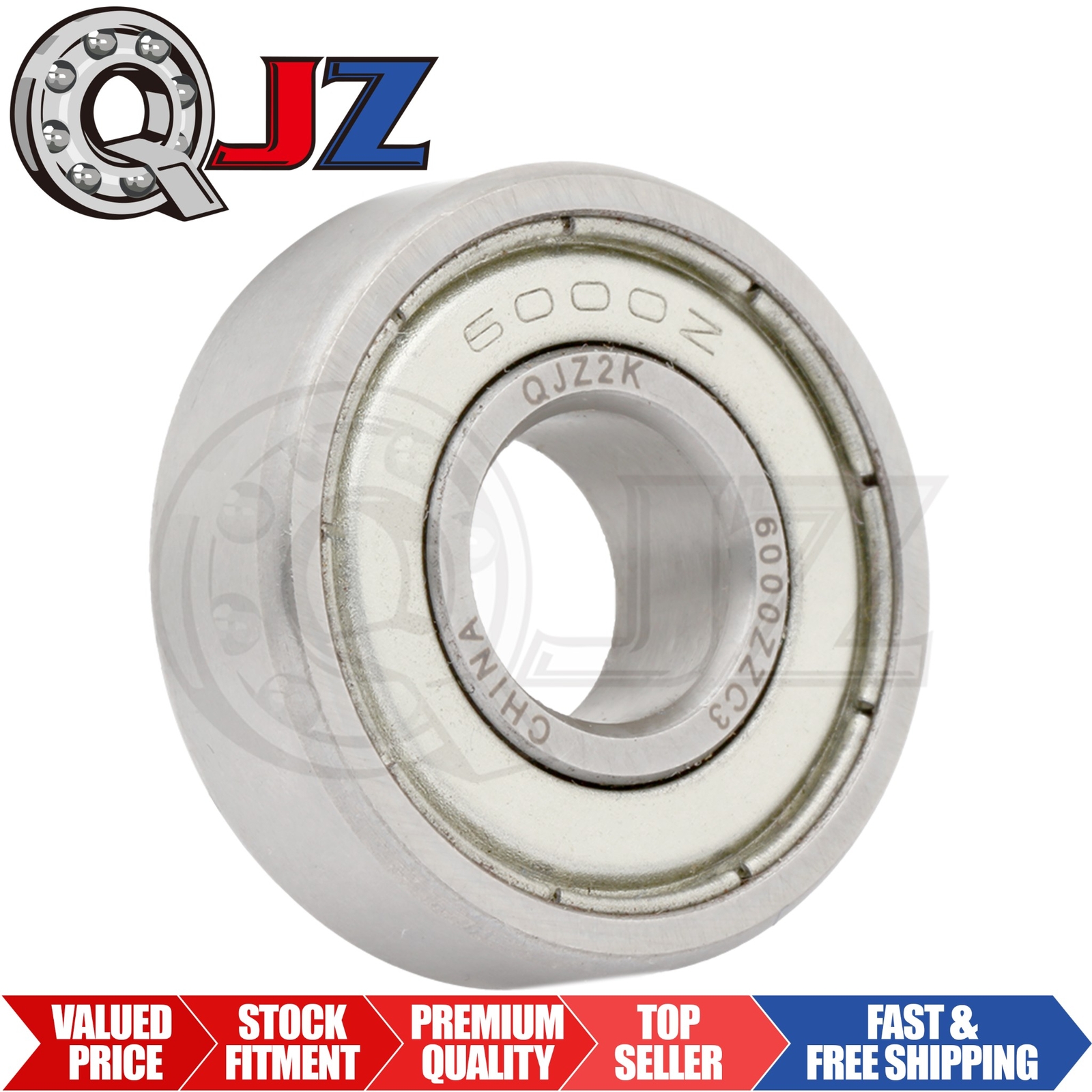 [Qty.1] 6000-ZZ Deep Groove Radial Ball Bearing [10mm Bore x 26mm OD x 8mm W]