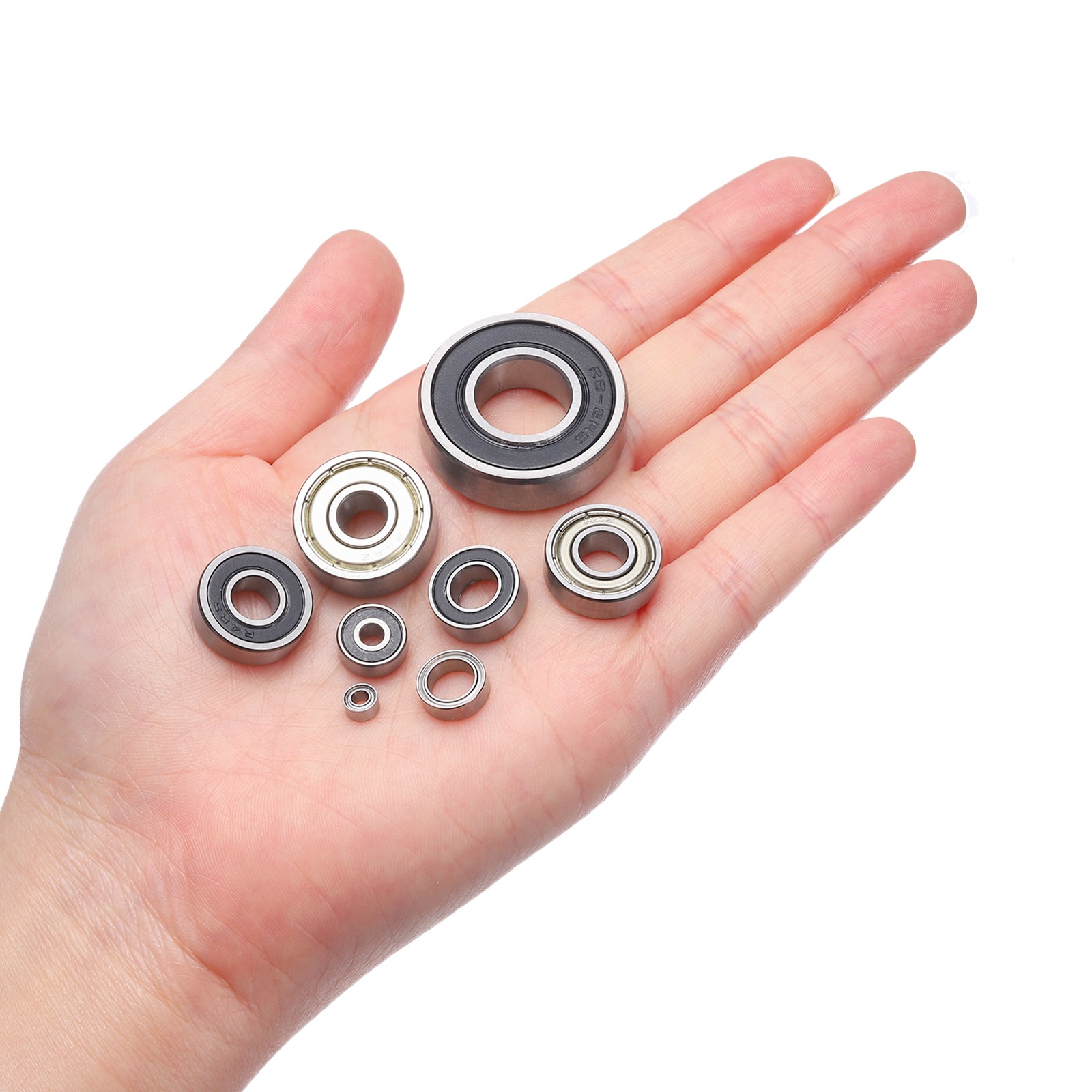 8pcs Bearing R2-5ZZ for R2-5ZZ 1/8″x5/16″x9/64″ Z1 Double Shield Iron