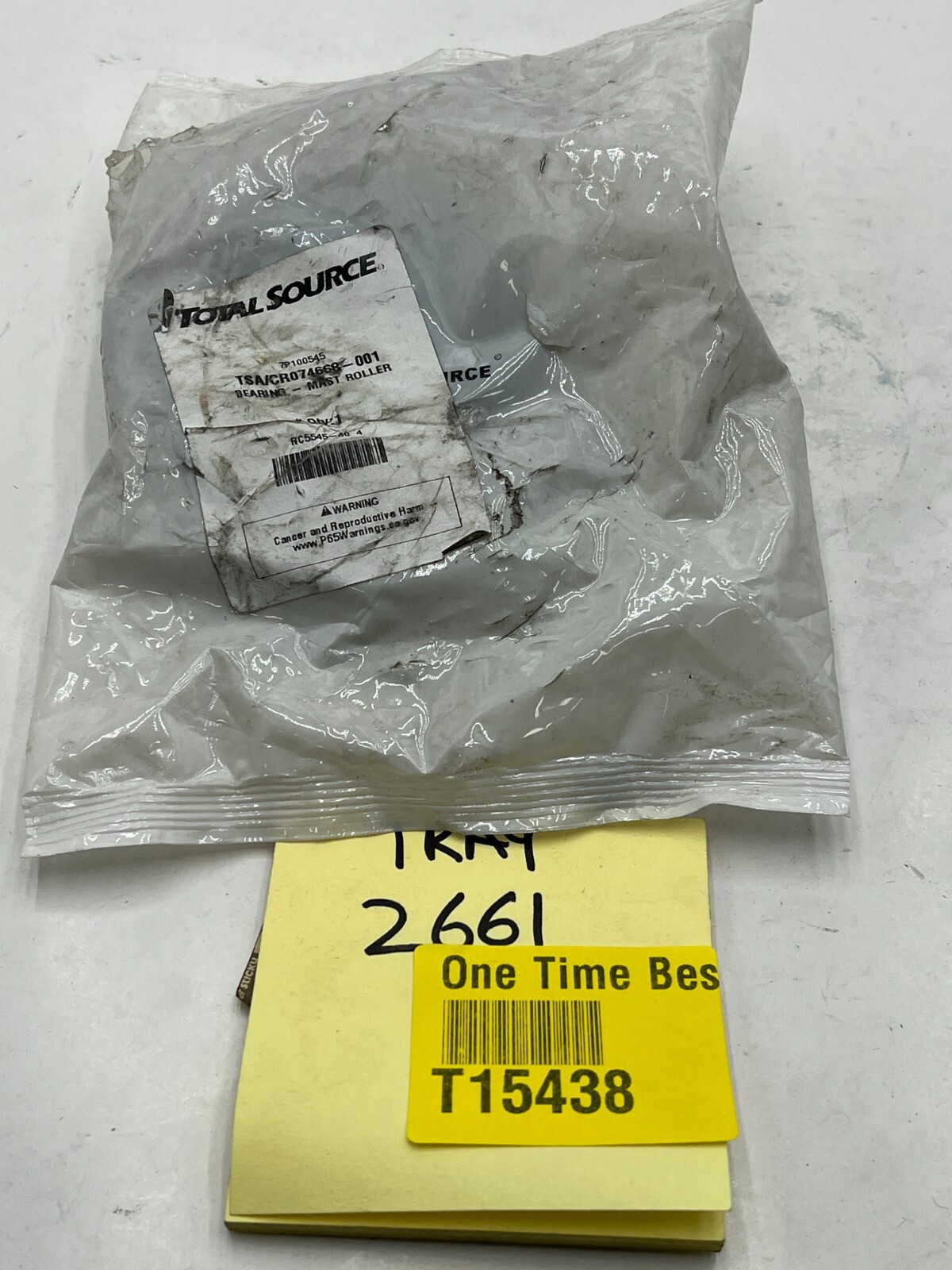 Total Source Mast Roller Bearing Silver Stainless Steel CR074668-001