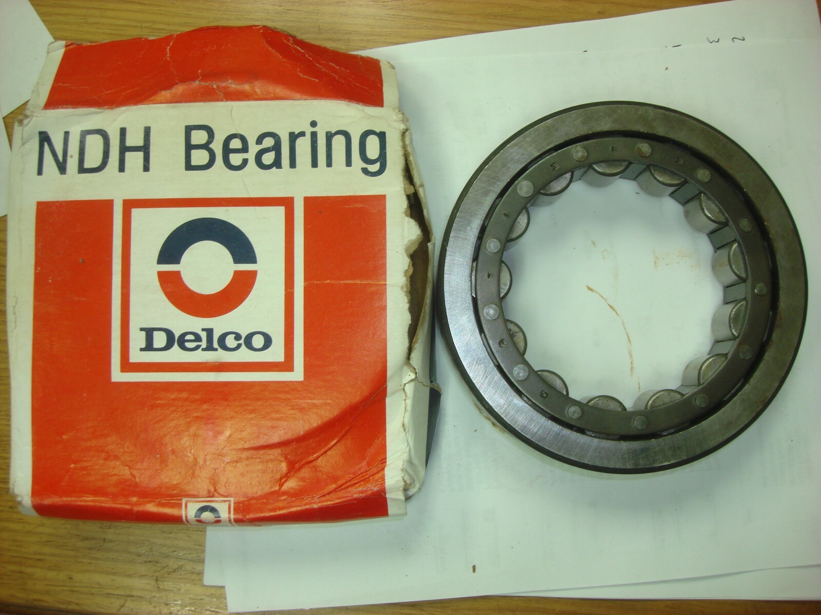 New NDH Delco Cylindrical Roller Bearing P/N: 1313WKFB NSN: 3110-00-914-3263
