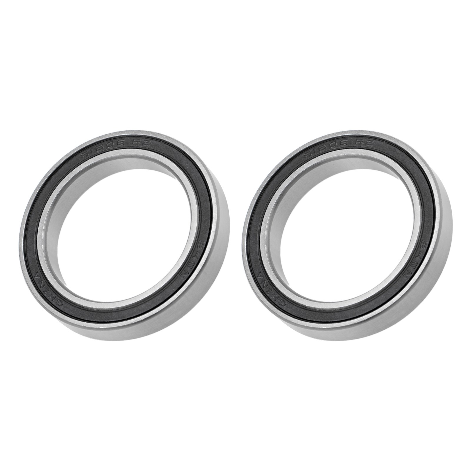 Bearings (6806-2RS, 30mmx42mmx7mm) 2Pcs, Chromium Steel Double Sealed