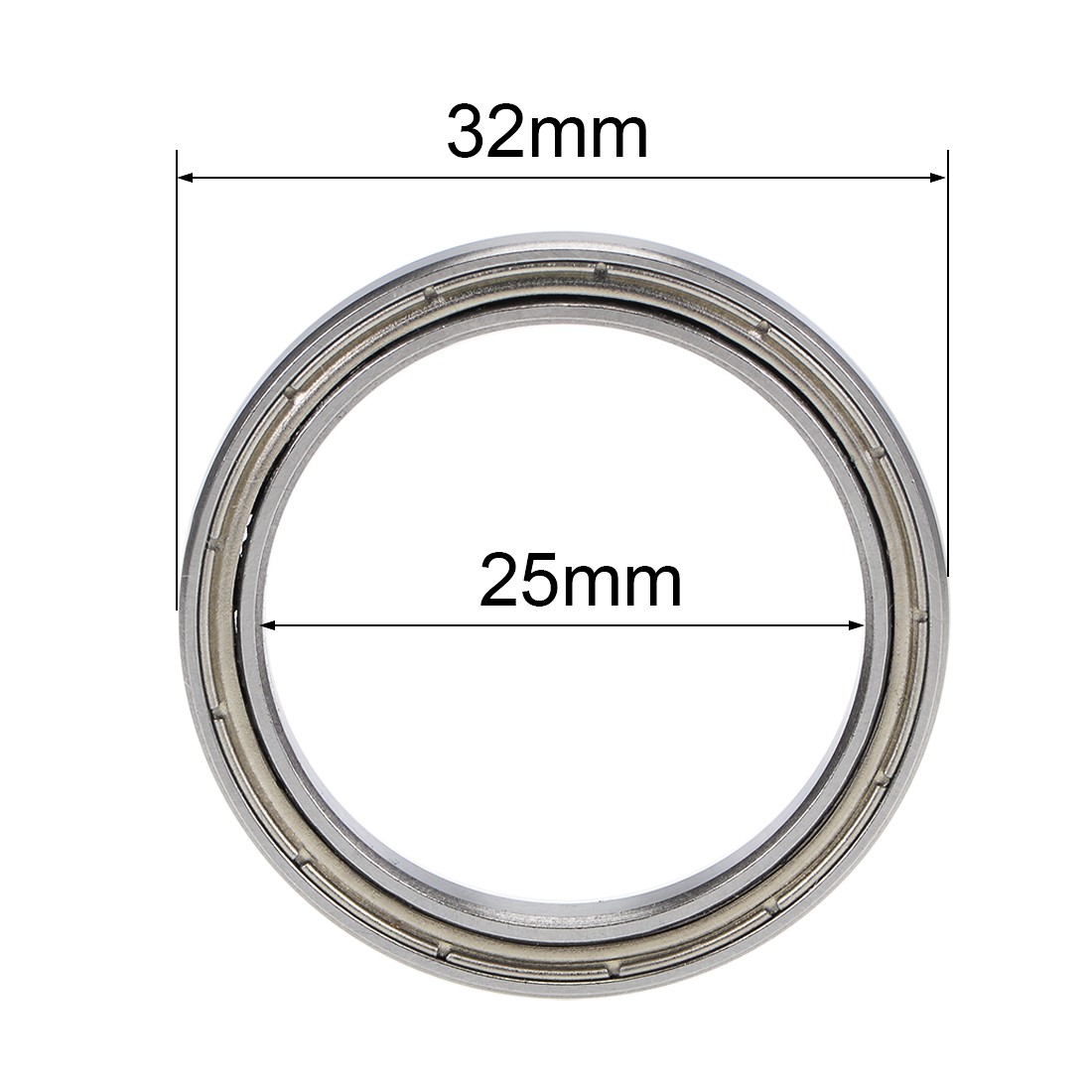 2x 6705ZZ Deep Groove Ball Bearings Z2 25x32x4mm Double Shielded Chrome Steel