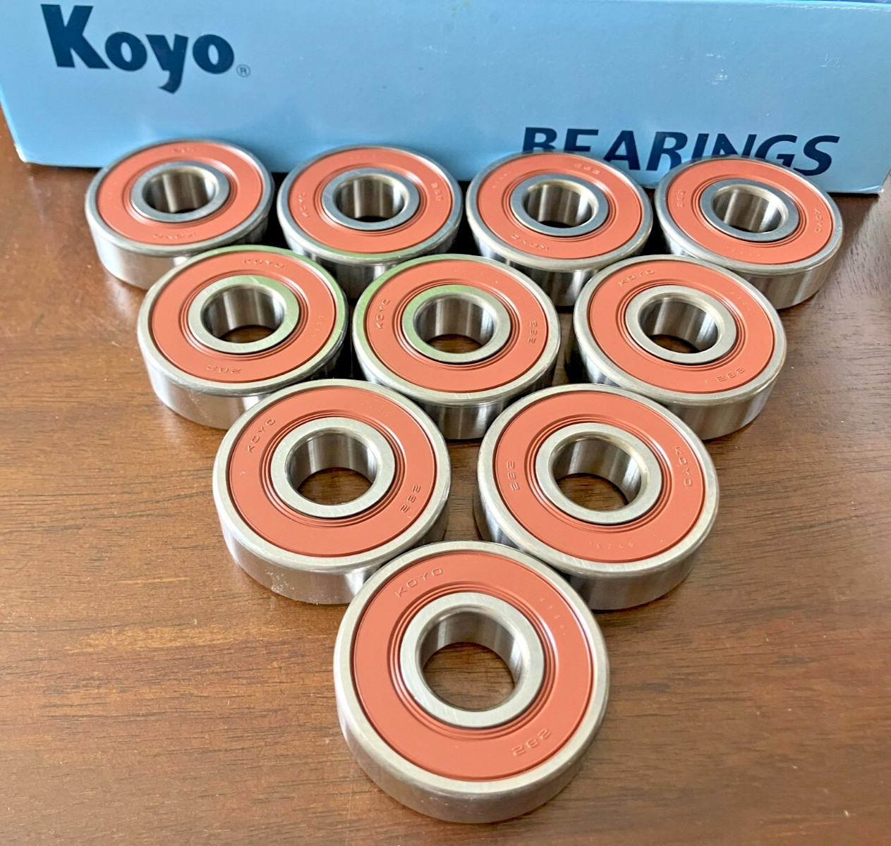 New KOYO 6303-2RS 17x47x14mm Double Rubber Seal Ball Bearings Lot of 10 pcs