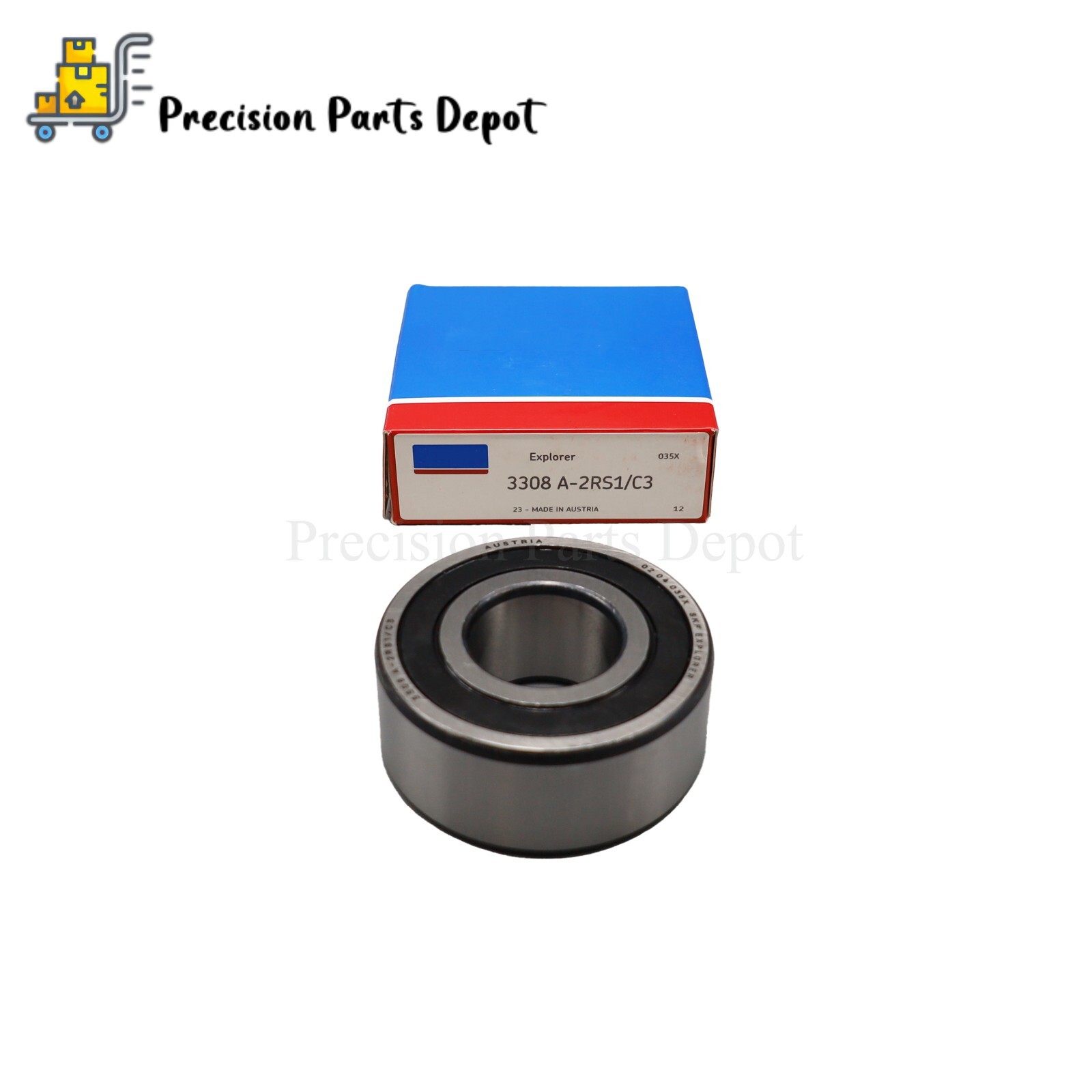 Double Row Angular Contact Ball Bearing 40x90x36.5mm Fits For SKF 3308 A 2RS1/C3